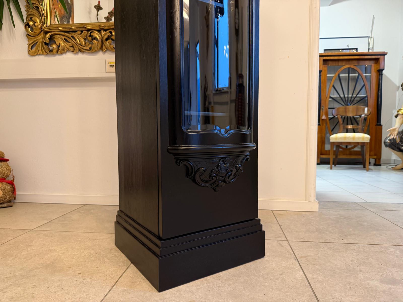 Restauriertes Jugendstil Vitrine Pfeilervitrine Glasschrank G2389