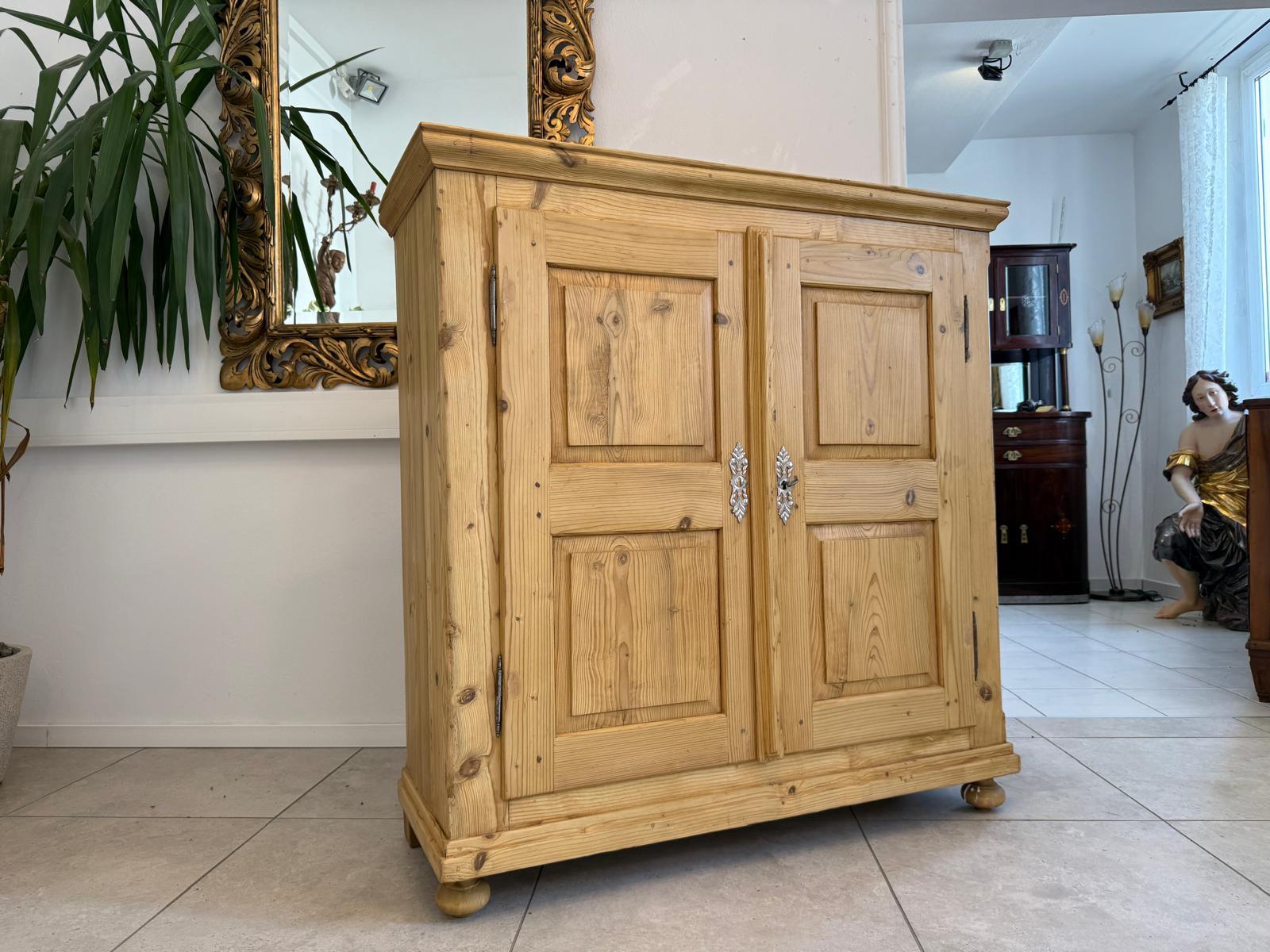 Biedermeier Halbschrank Vertiko Anrichte Weichholz Rstauriert D2642