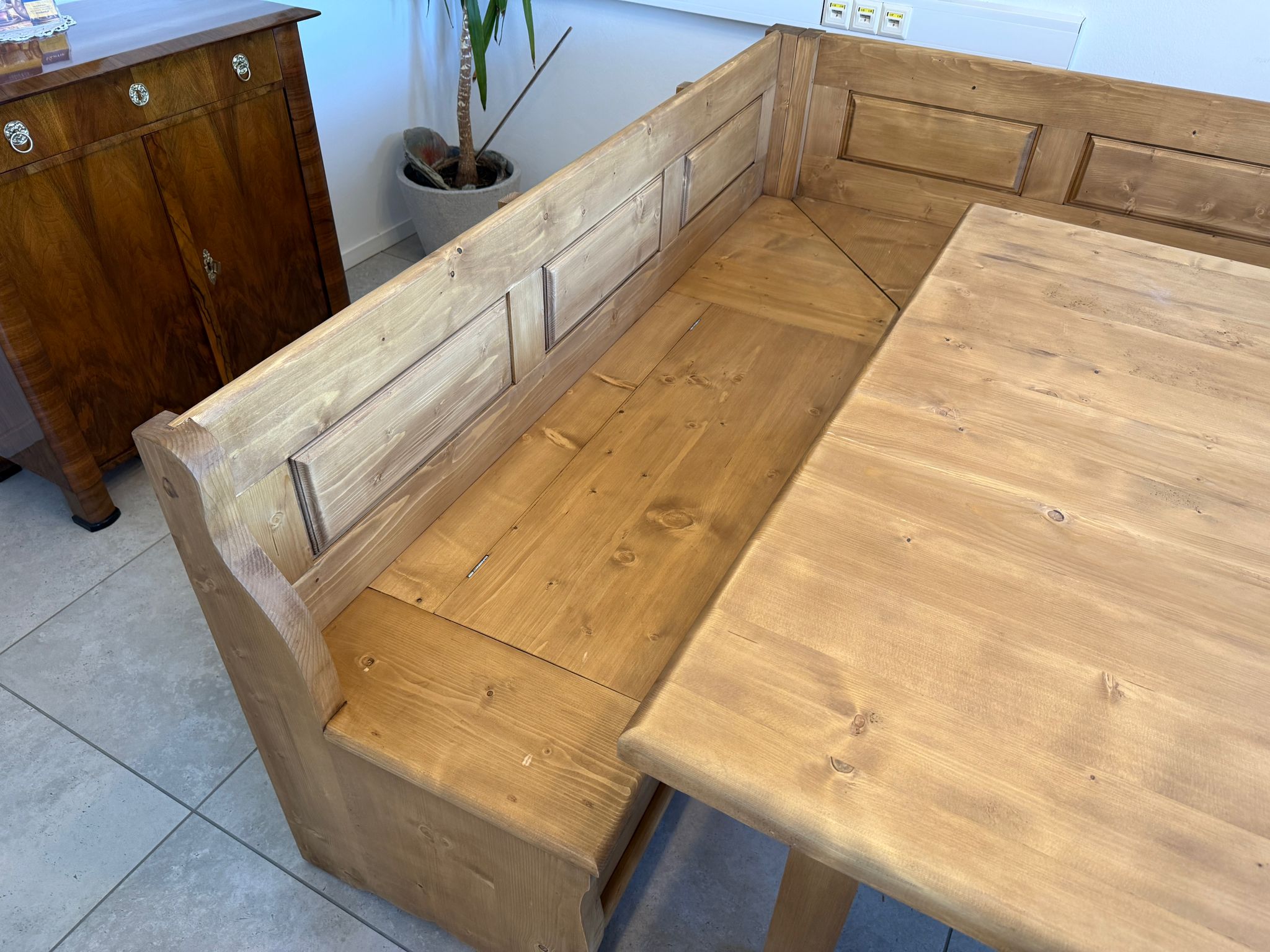 Bauernstube Eckbankgruppe Bauerntisch 4 Sessel Fichtenholz D2329
