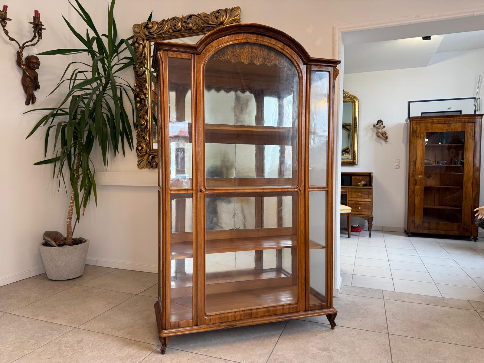 SALE Originale Spätbiedermeier Vitrine Bücherschrank Sammlervitrine Antiquität G2252