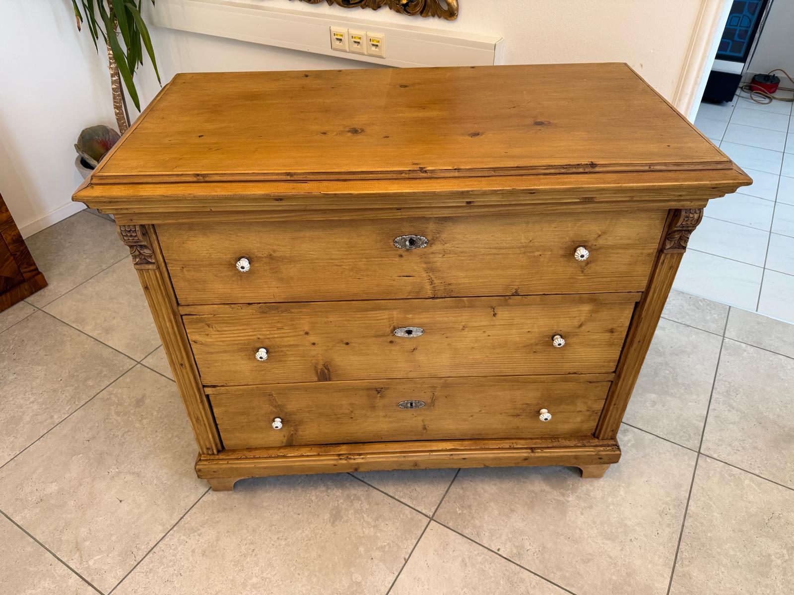 Restaurierte Biedermeier Kommode 3 Ladenkommode Antik ifantik D2485