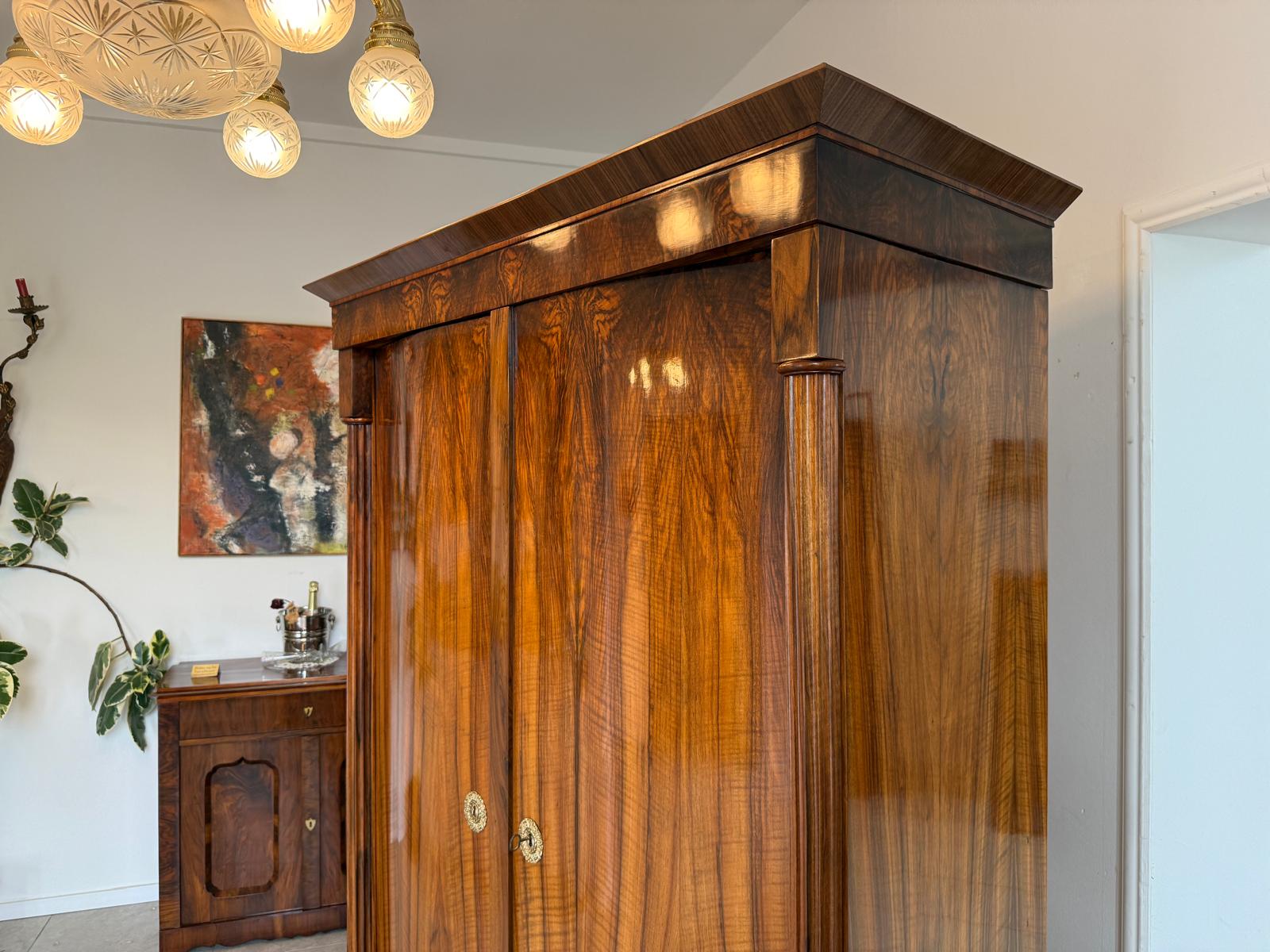 Restaurierter Biedermeier Schrank Kleiderkasten Hallenschrank Antiquität G1837