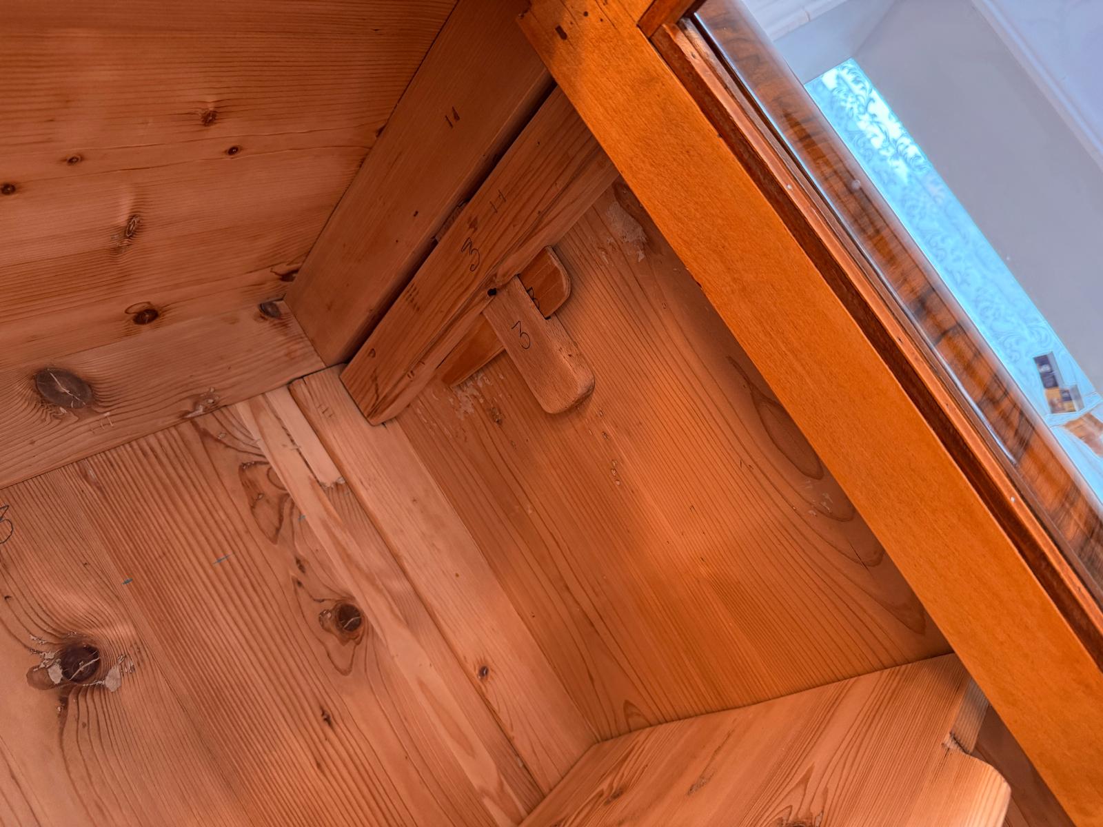 SALE Restaurierte Biedermeier Vitrine Bücherschrank ANTIQUITÄT D2871
