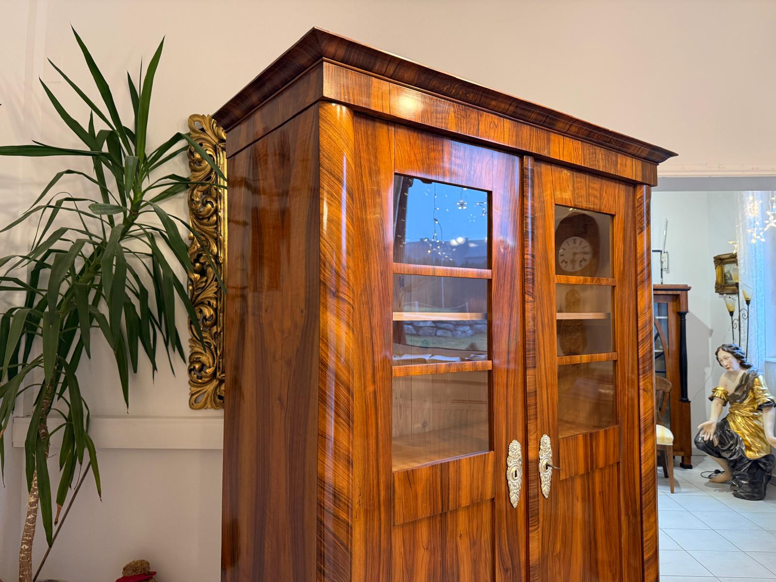 SALE Restaurierte Biedermeier Vitrine Bücherschrank ANTIQUITÄT G2393