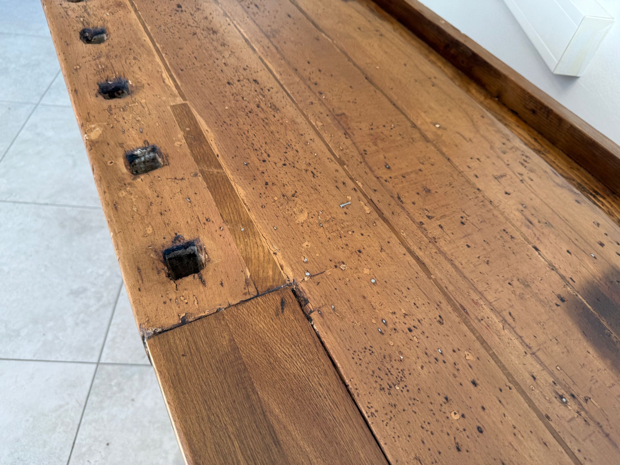 Urige Hobelbank Werkbank Pult Tresen Ladenschrank Traum G2194