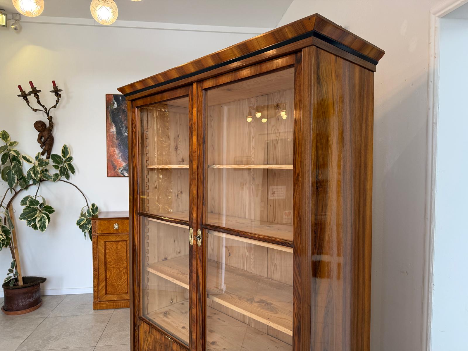 SALE Restaurierte Biedermeier Vitrine Bücherschrank Sammlervitrine Antiquität D1200