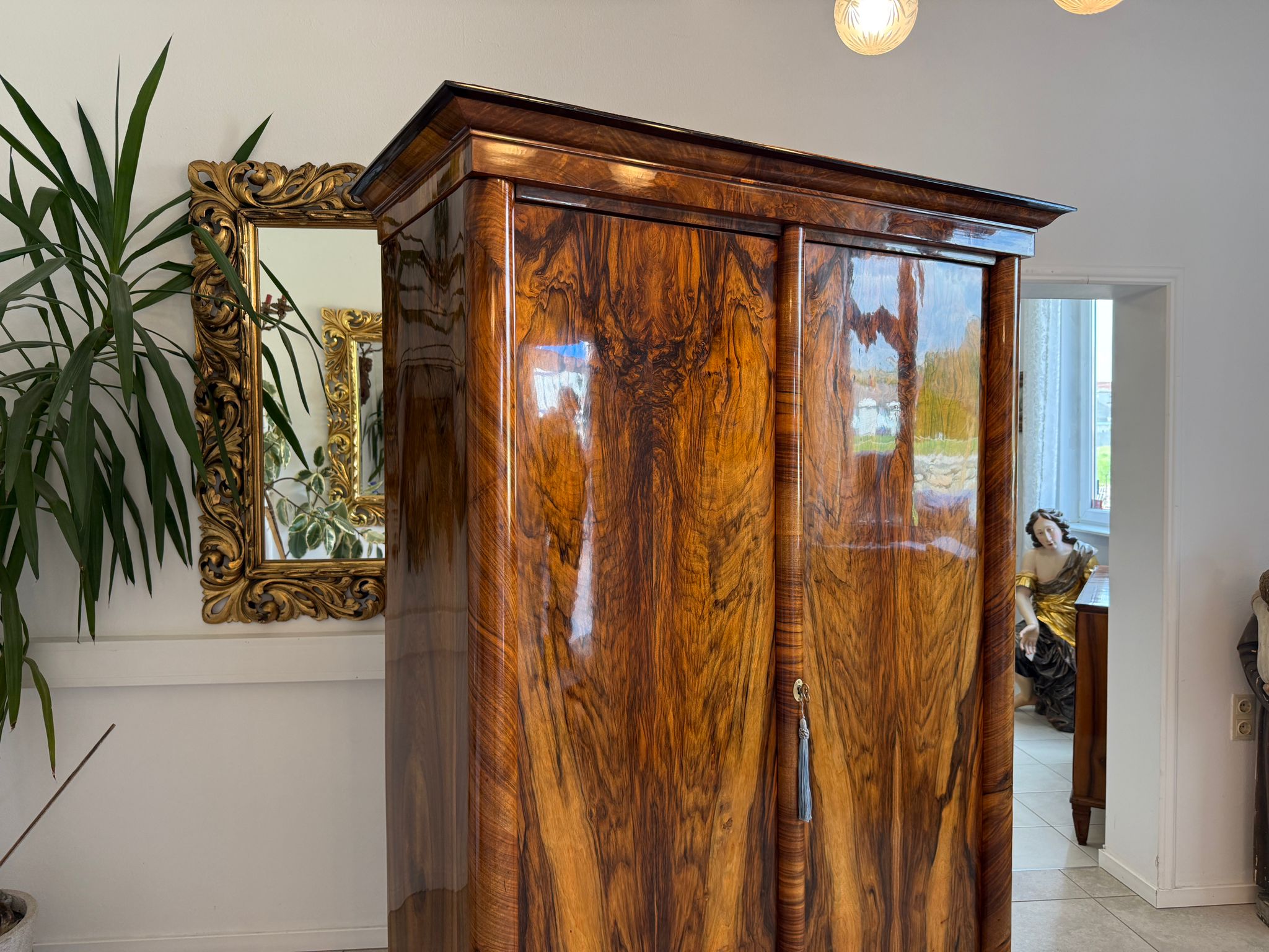 Biedermeier Schrank Kleiderkasten Hallenschrank Antiquität Traum Restauriert D2374