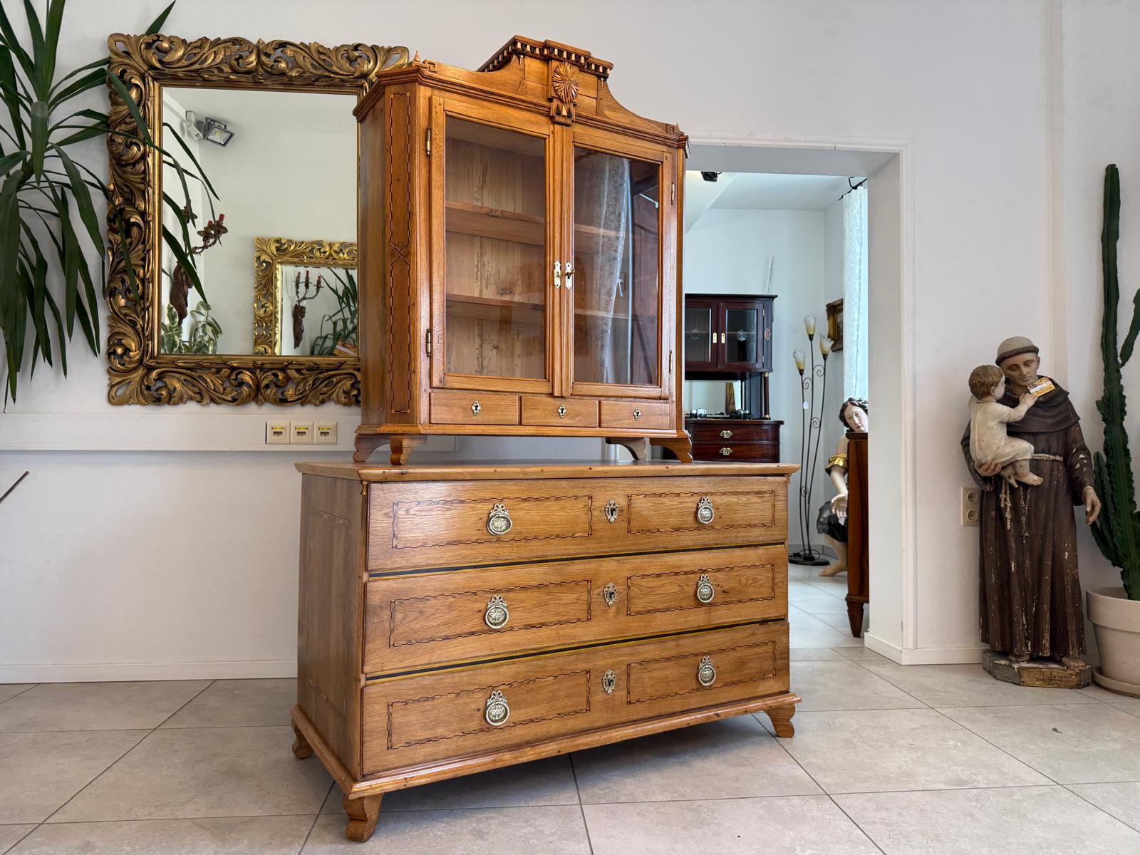 Originaler Josefinischer Aufsatzsekretär Aufsatzkommode Antiquität D2370