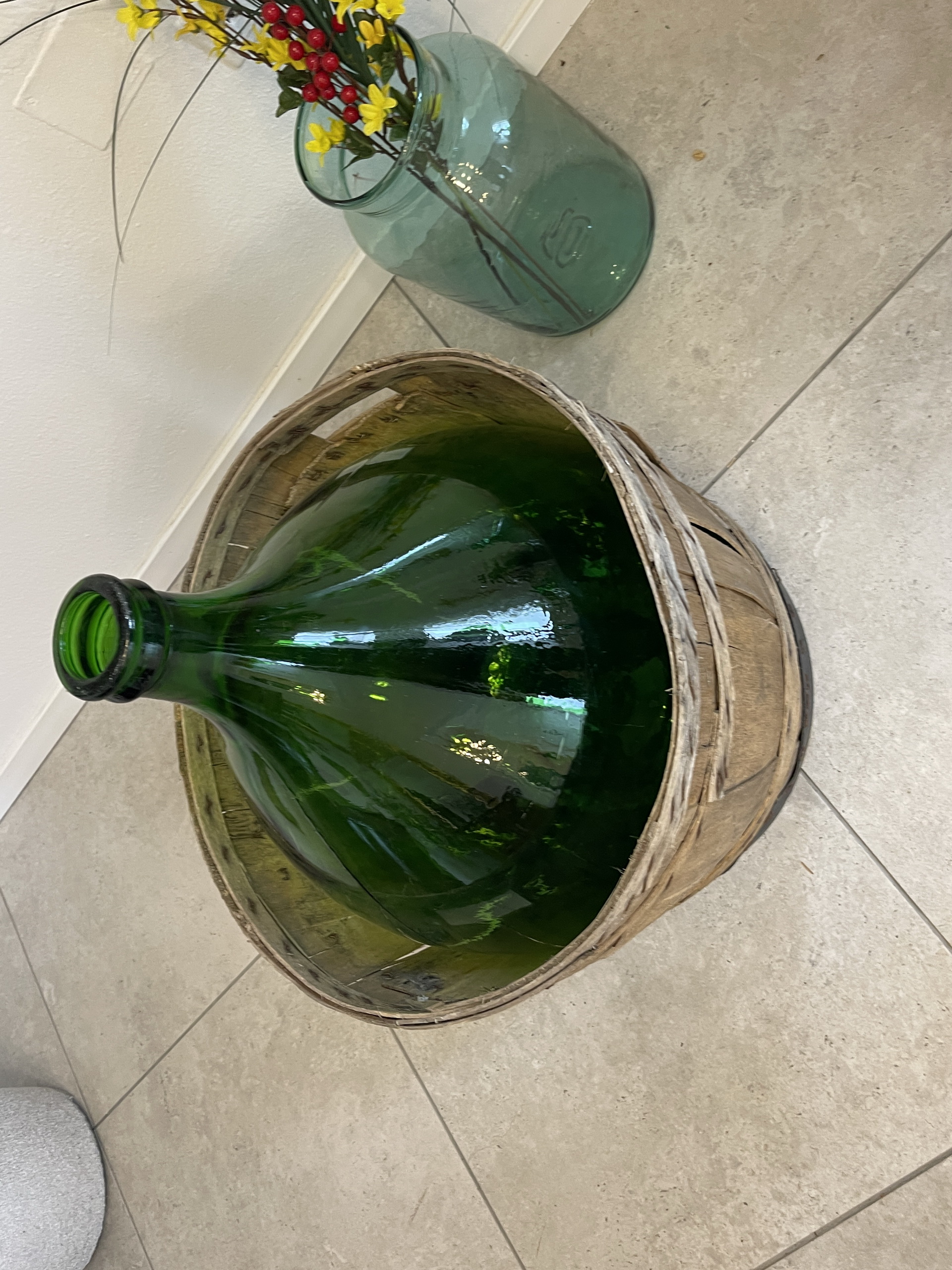 IMG_4410lLtN2iul4k67L Alte Ballonflasche Weinballon, Gärballon, Ballonflasche A4729