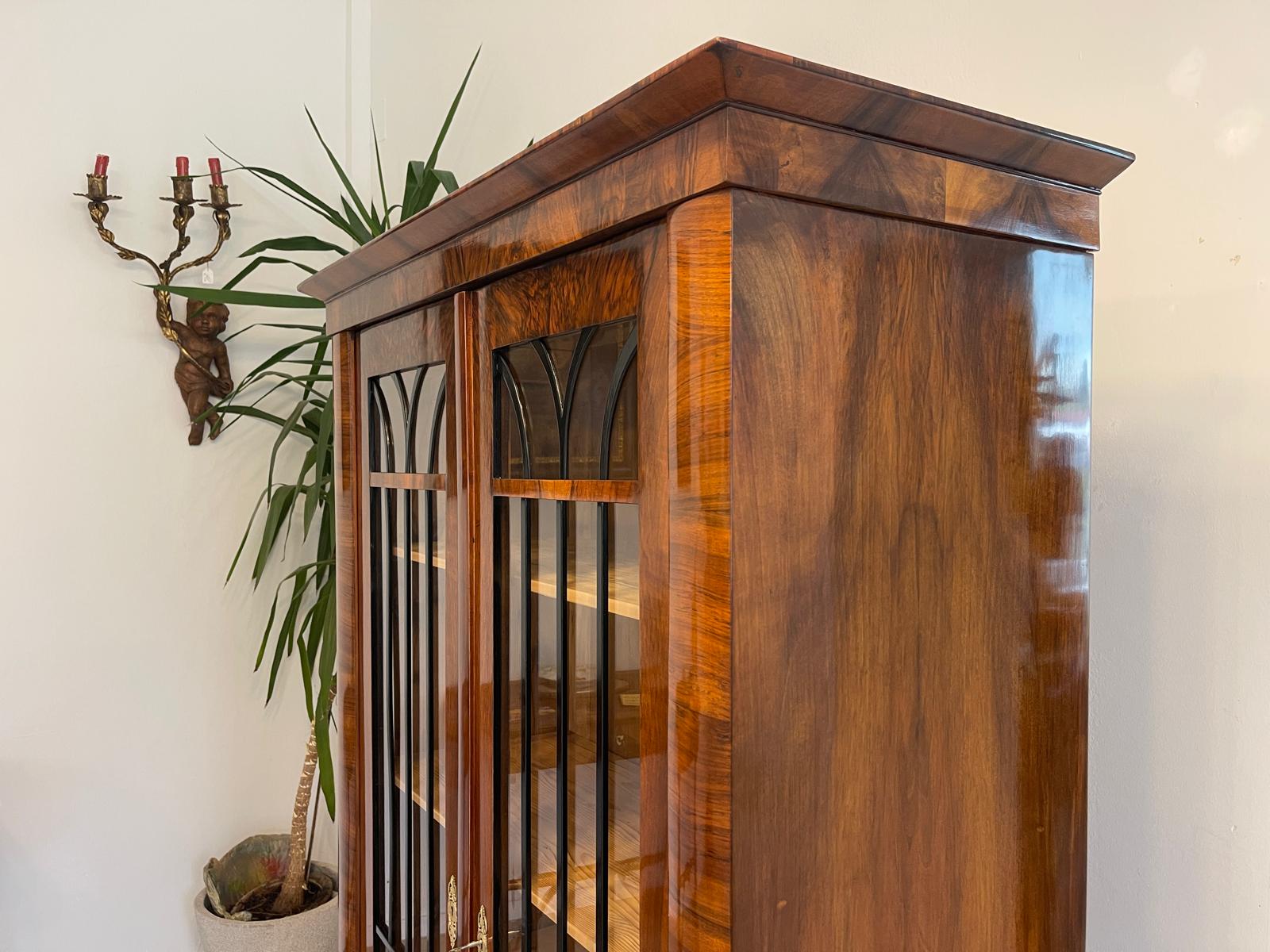 SALE Restaurierte Biedermeier Vitrine Bücherschrank Glasschrank ANTIQUITÄT G1510