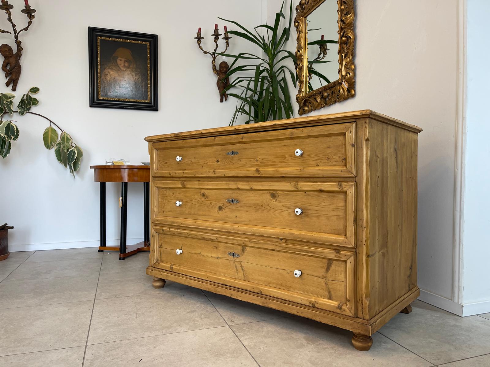 Restaurierte Übergroße Biedermeier Kommode Ladenkommode Bauernstube G1234