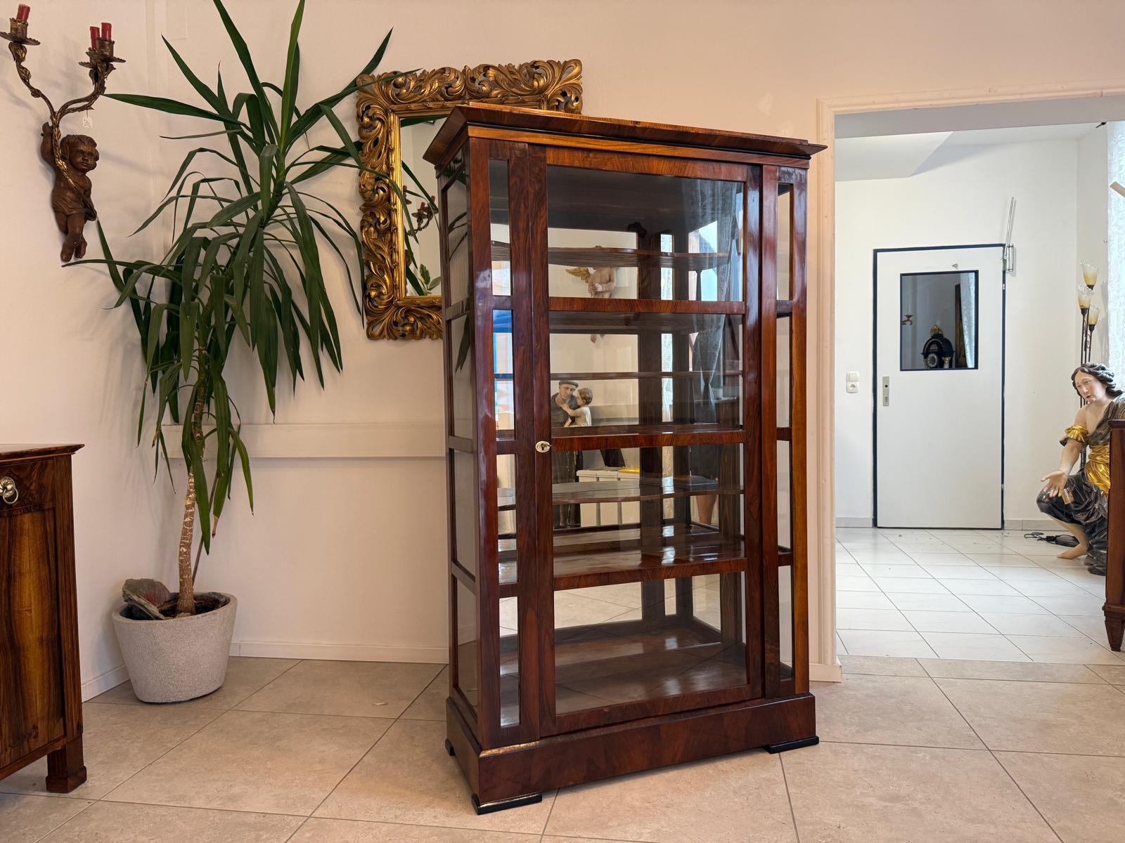 SALE Restaurierte Biedermeier Vitrine Bücherschrank ANTIQUITÄT G2084