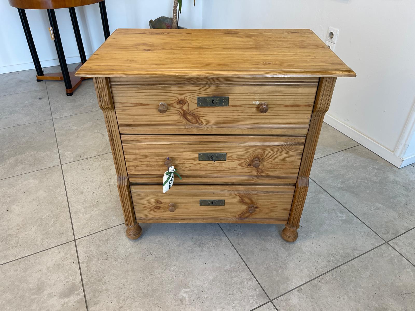 Originale 3 Laden Kommode Gründerzeit Ladenkommode Holzkommode G1195