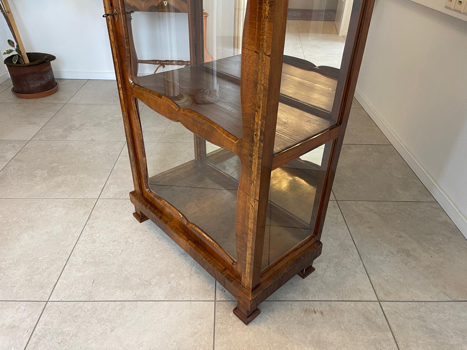 Originale Biedermeier Vitrine Glasschrank Antiquität Bücherschrank G1674