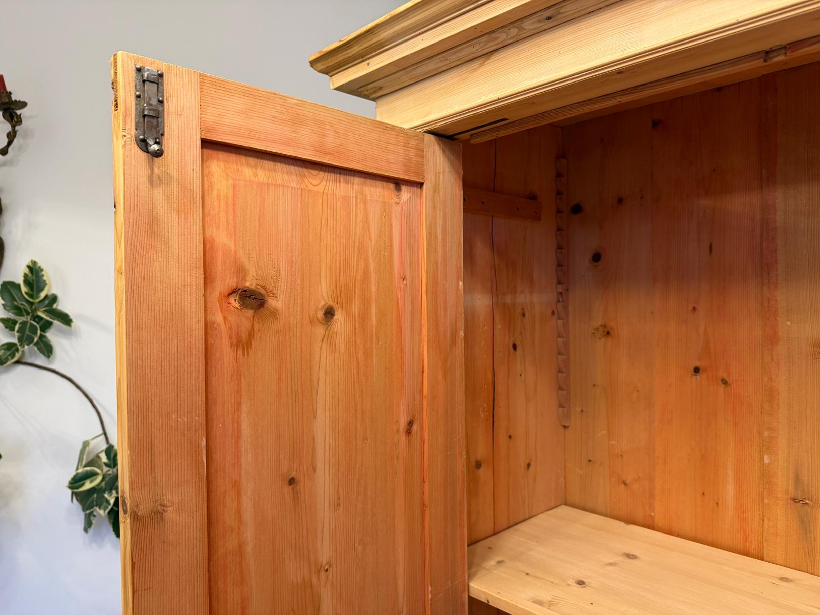 Originaler 2 türiger Bauernschrank Gründerzeit Naturholzschrank G2398