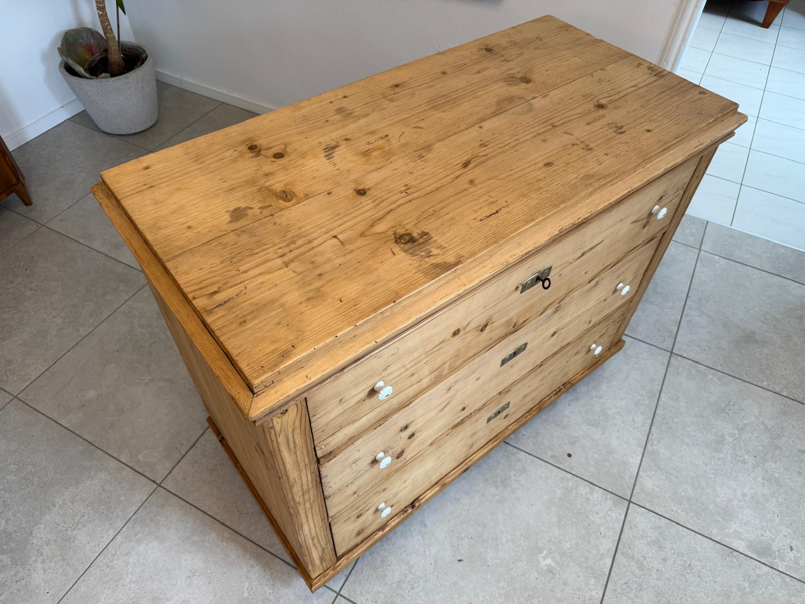 Restaurierte Biedermeier Kommode 3 Ladenkommode Antik ifantik G2033