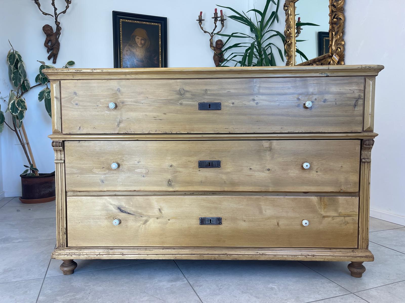 Restaurierte Biedermeier Kommode Ladenkommode Bauernmöbel G1276
