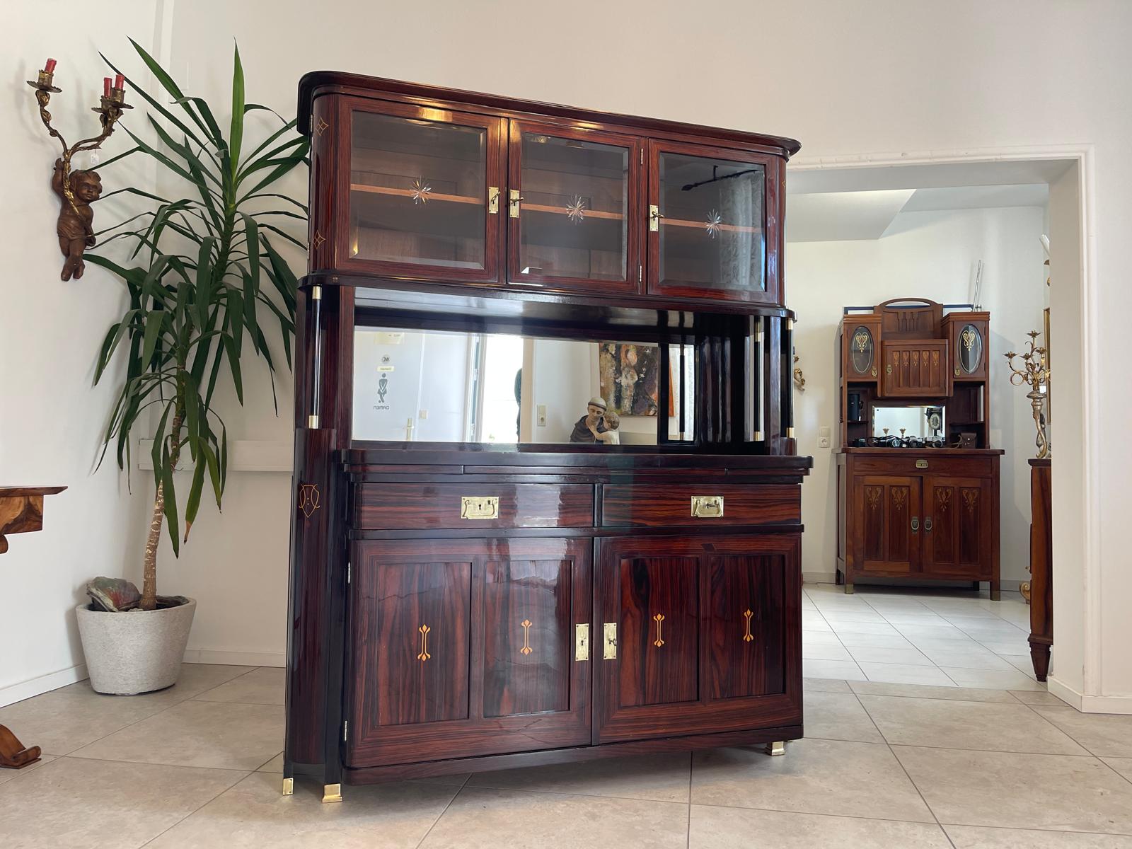 SALE Restauriertes Jugendstil Kredenz Etagere  Bücherschrank Traum Antiquität G1444