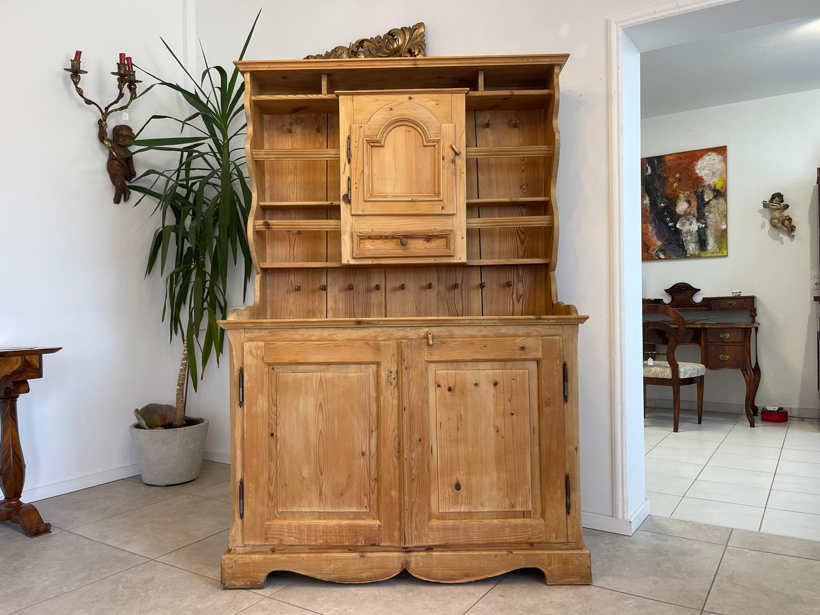 Alte Bäuerliche Aufsatzstellage Anrichte Küchenschrank G1350