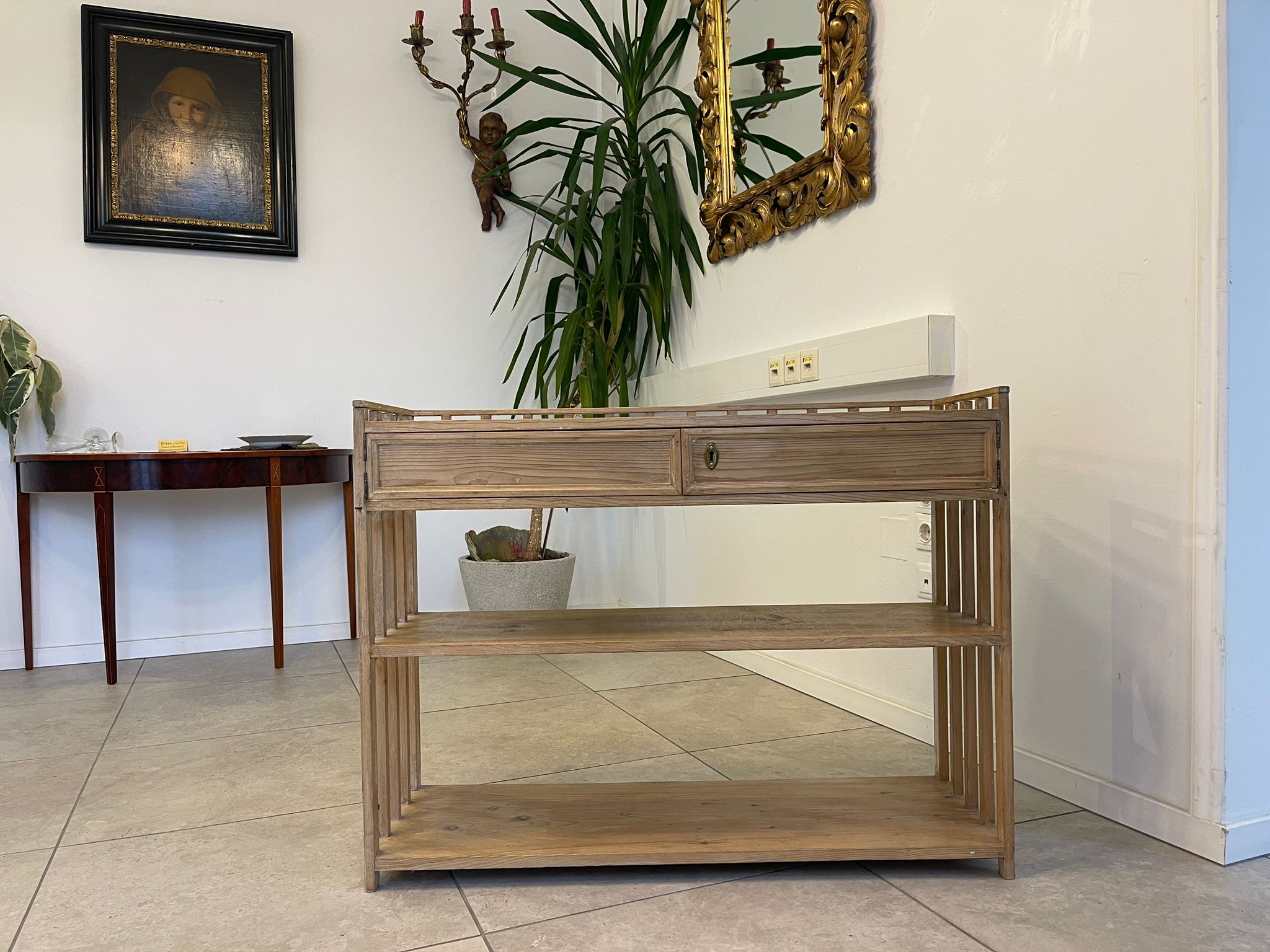 fda288ac-62d4-4391-a166-bf5c02f9f917 Bäuerliches Jugendstil Bücherregal Stellage Ablage A5127