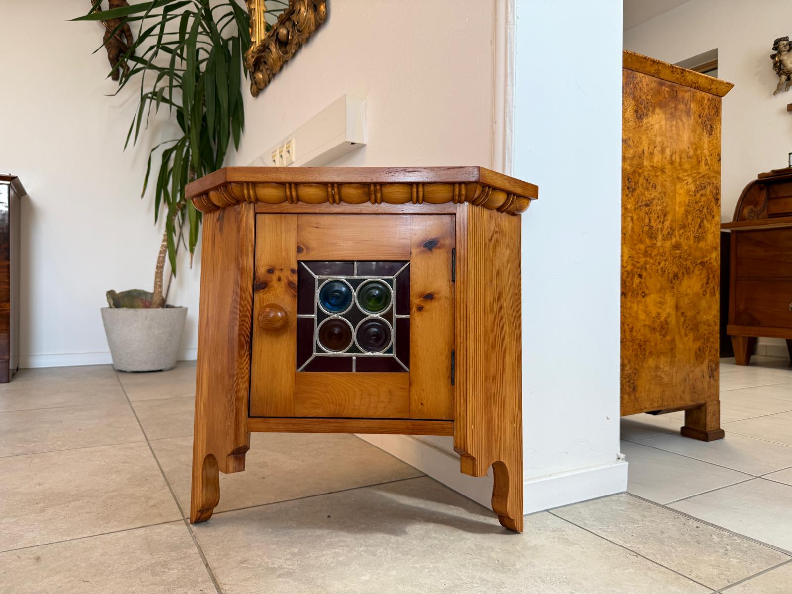 Bäuerliches Eckkasterl Bauernkasterl Eckregal Zirbenholz  Möbel G1858