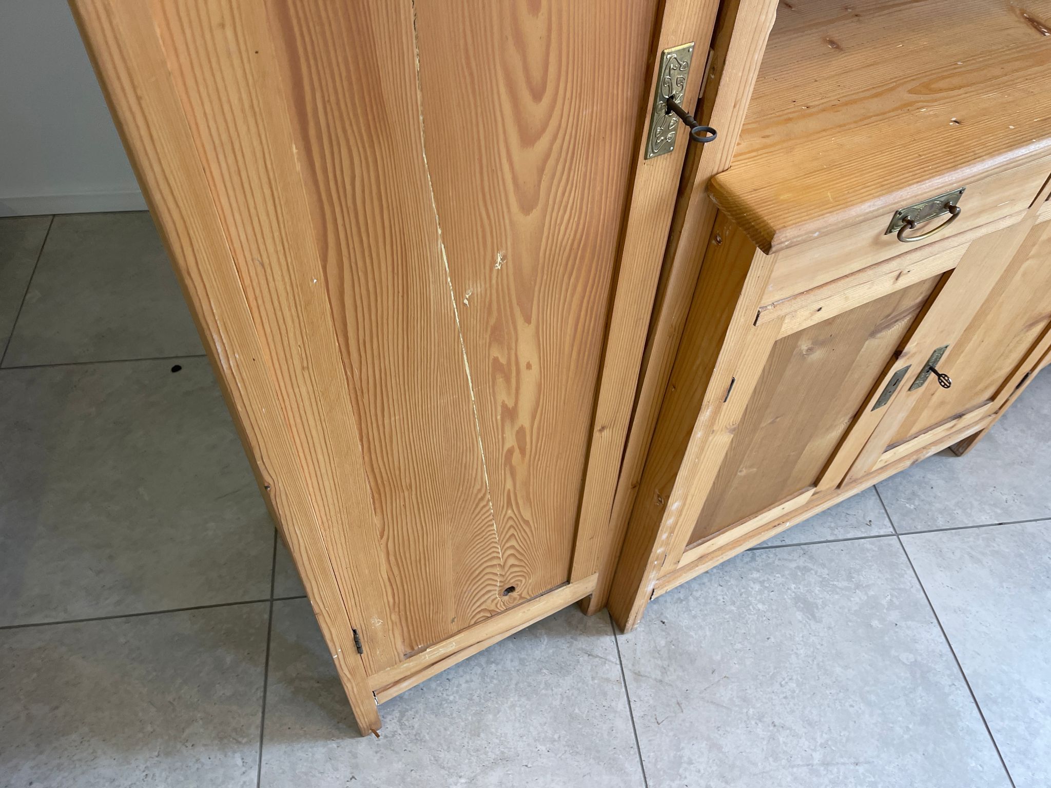 Jugendstil Garderobenschrank Dielenschrank Bauernmöbel G1514
