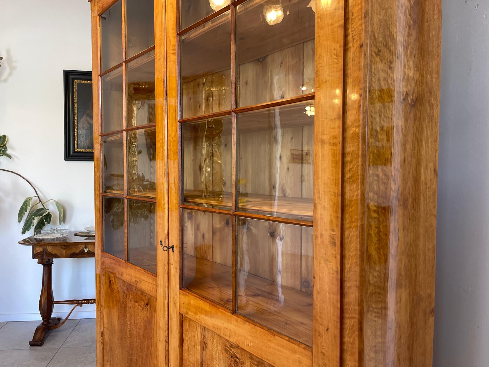 Antike Restaurierte Biedermeier Bücherschrank Vitrine Traumxemeplar Antiquität  G1641