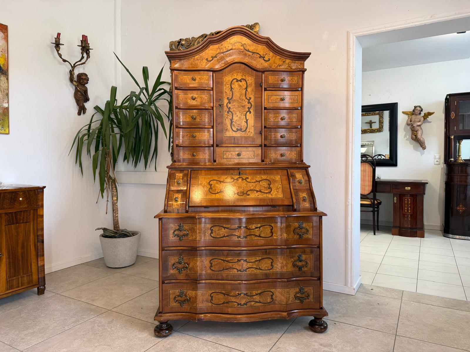 Tabernakel Barockstil Aufsatzsekretär Ladenschrank Stilmöbel D2924