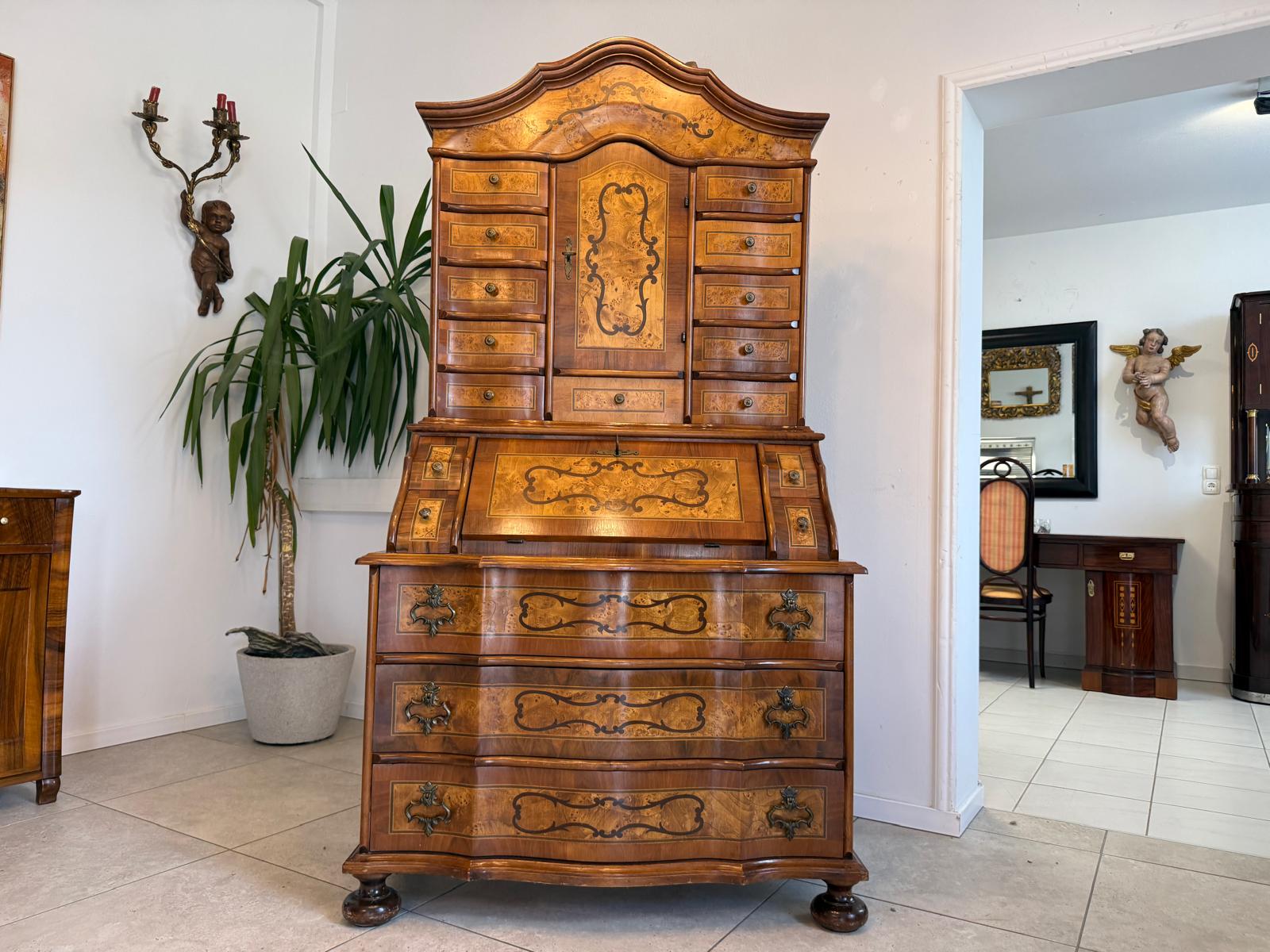 Tabernakel Barockstil Aufsatzsekretär Ladenschrank Stilmöbel D2924
