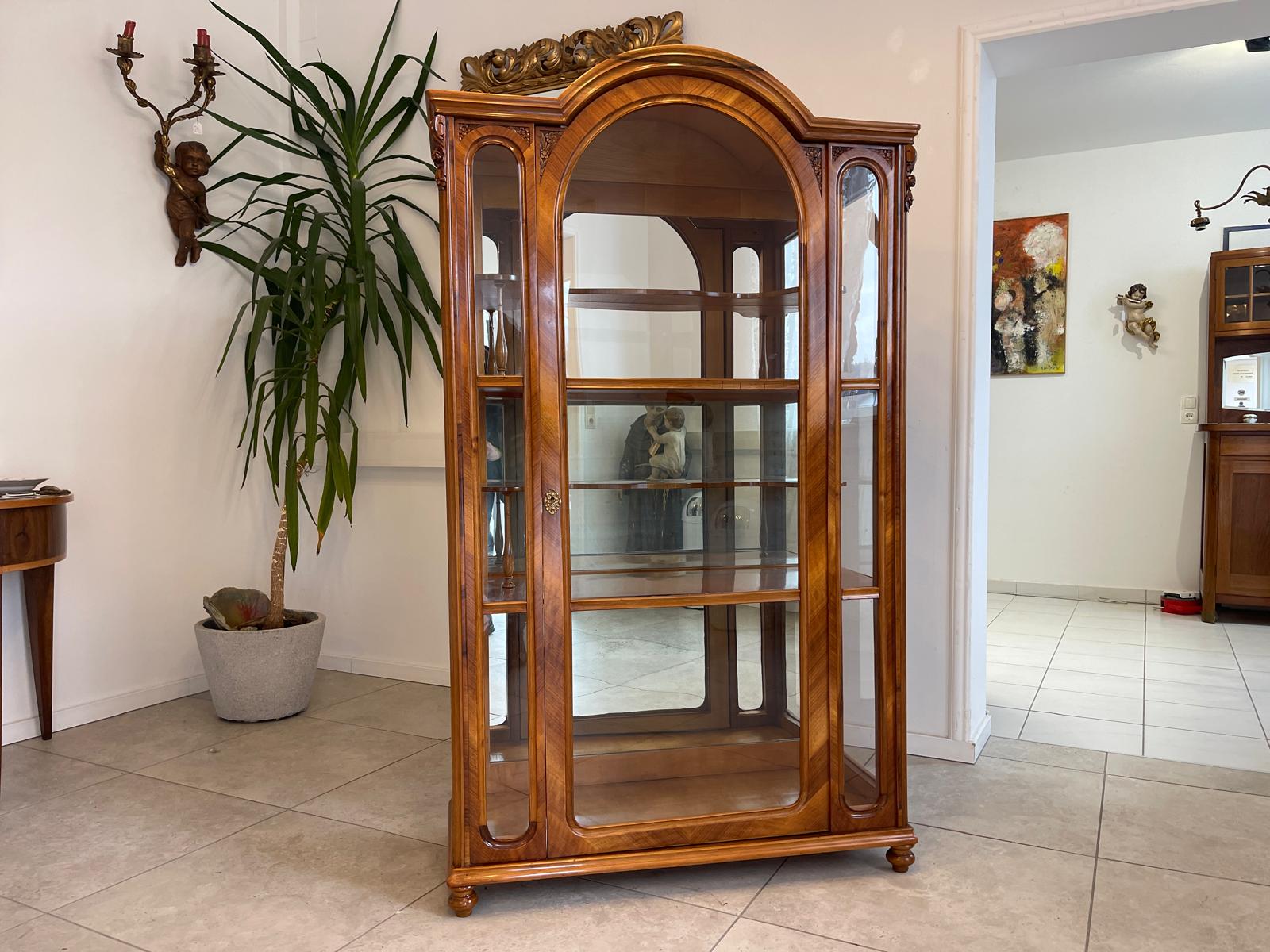 SALE Gründerzeit Vitrine Bücherschrank Sammlervitrine Antiquität G1187