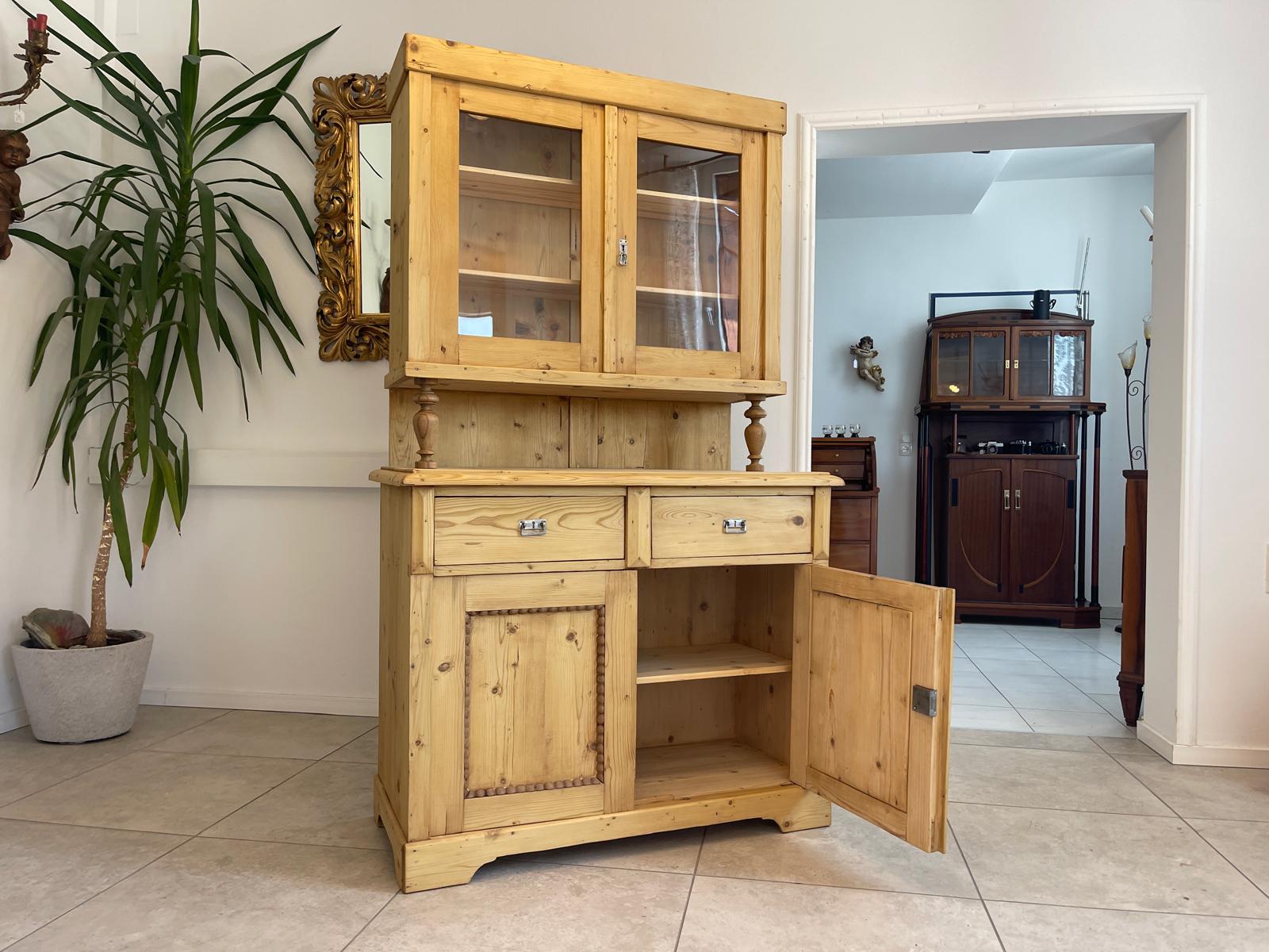 Gründerzeit Naturholschrank Küchenbuffet Küchenschrank Küchenkredenz G1703