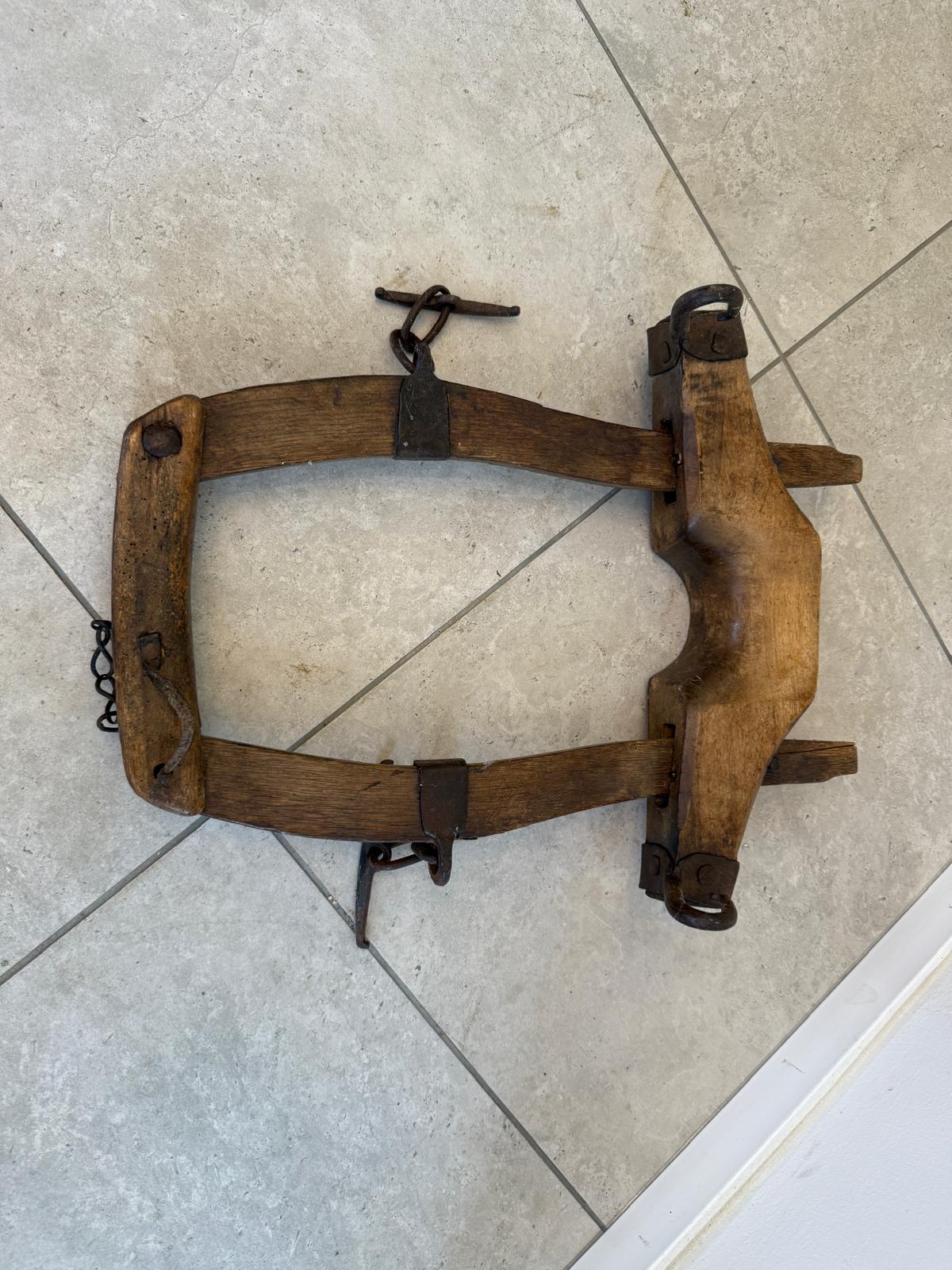 Alter Wandspiegel Pferdekummat Jöchl Deko Bauerndeko G1749
