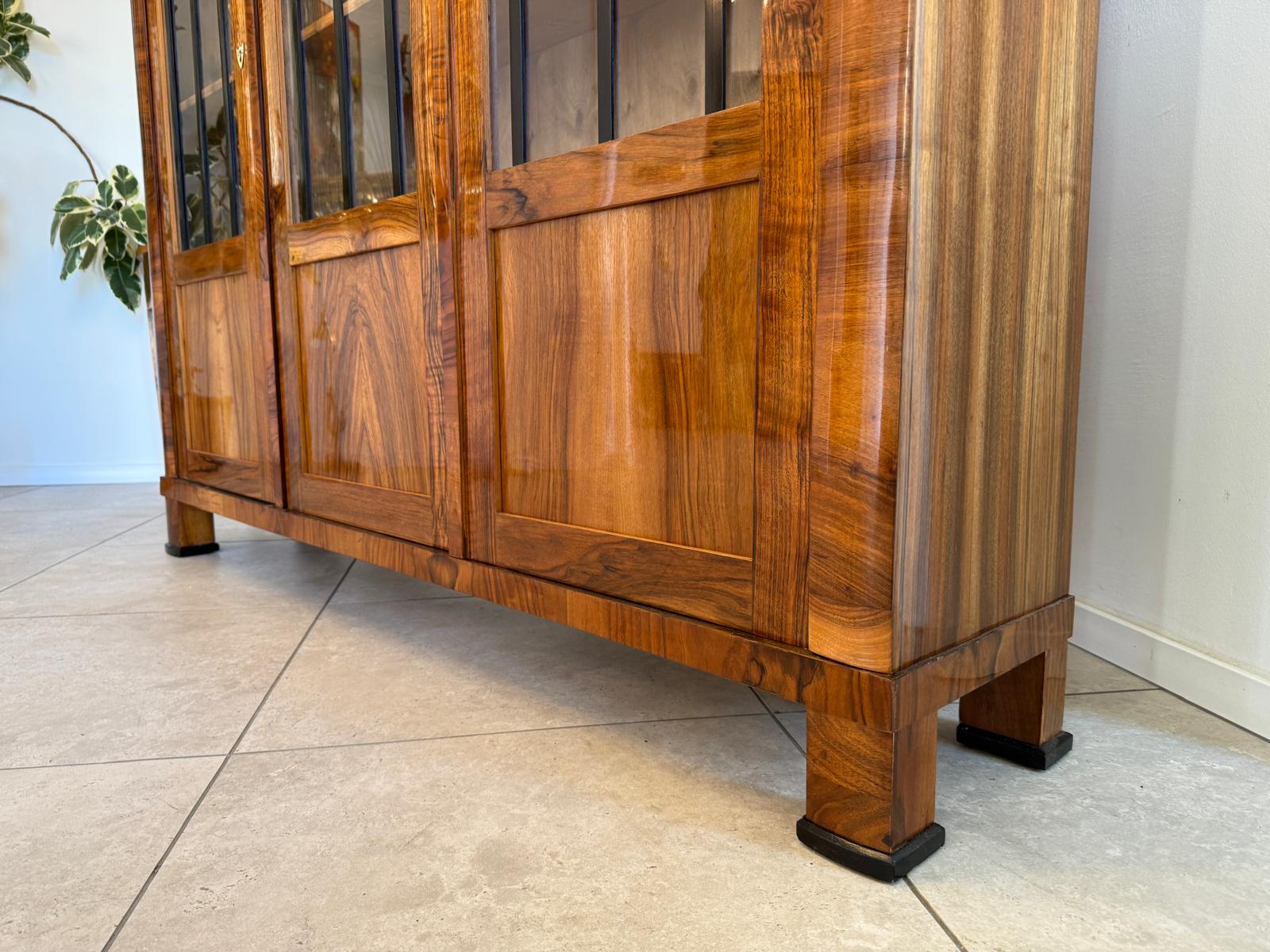 SALE Restaurierte Biedermeier Vitrine Bücherschrank ANTIQUITÄT G2348