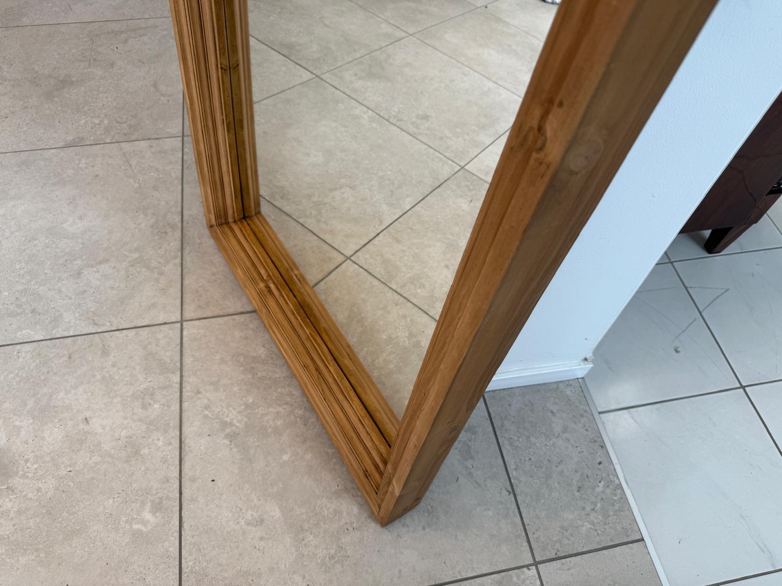 Bäuerlicher Naturholzspiegel Spiegel Holzspiegel Wandspiegel G1986