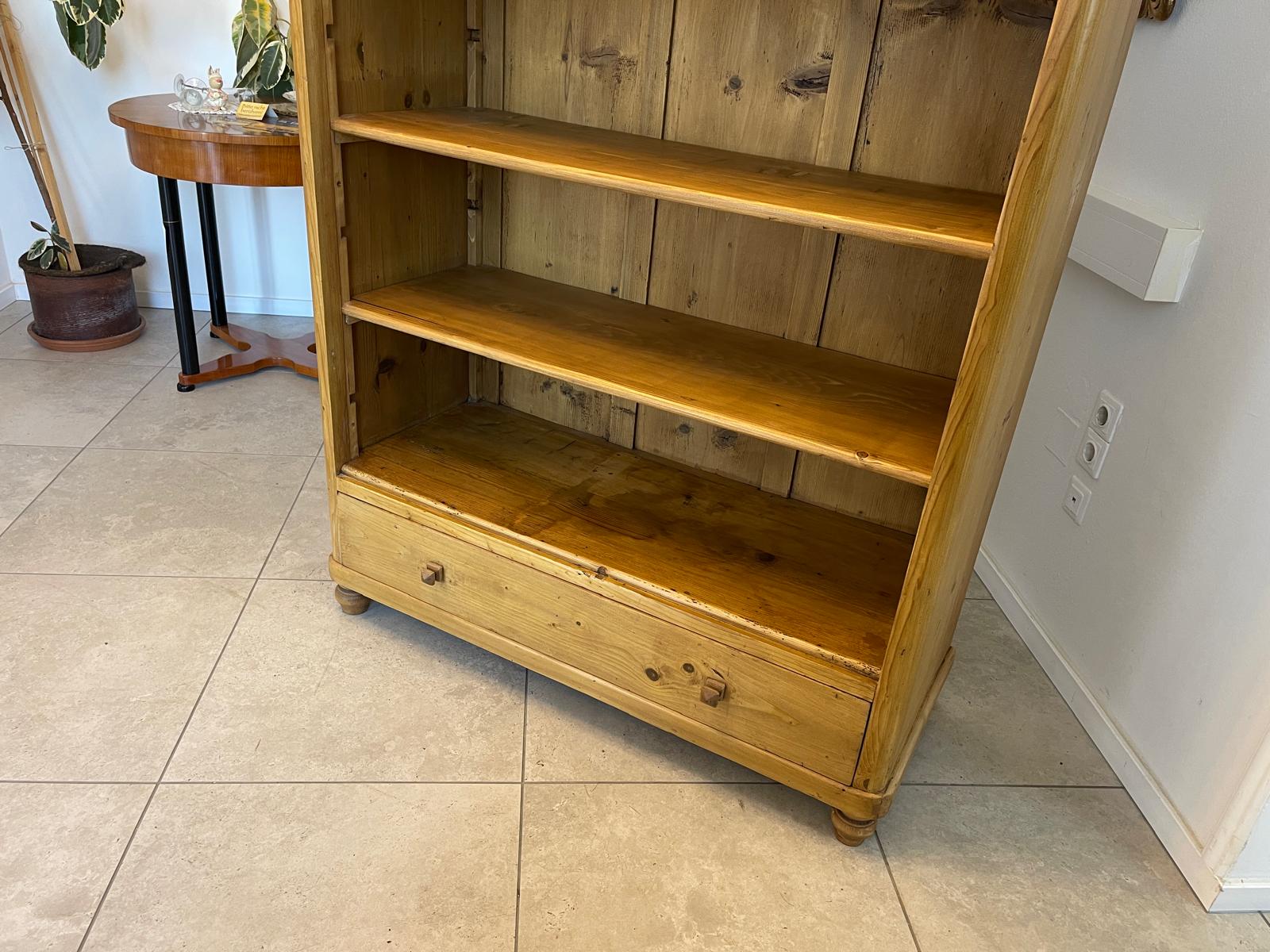 Antikes Bäuerliche Stellage Regal Bauernmöbel Bücherkasten Fichtenholz G1366