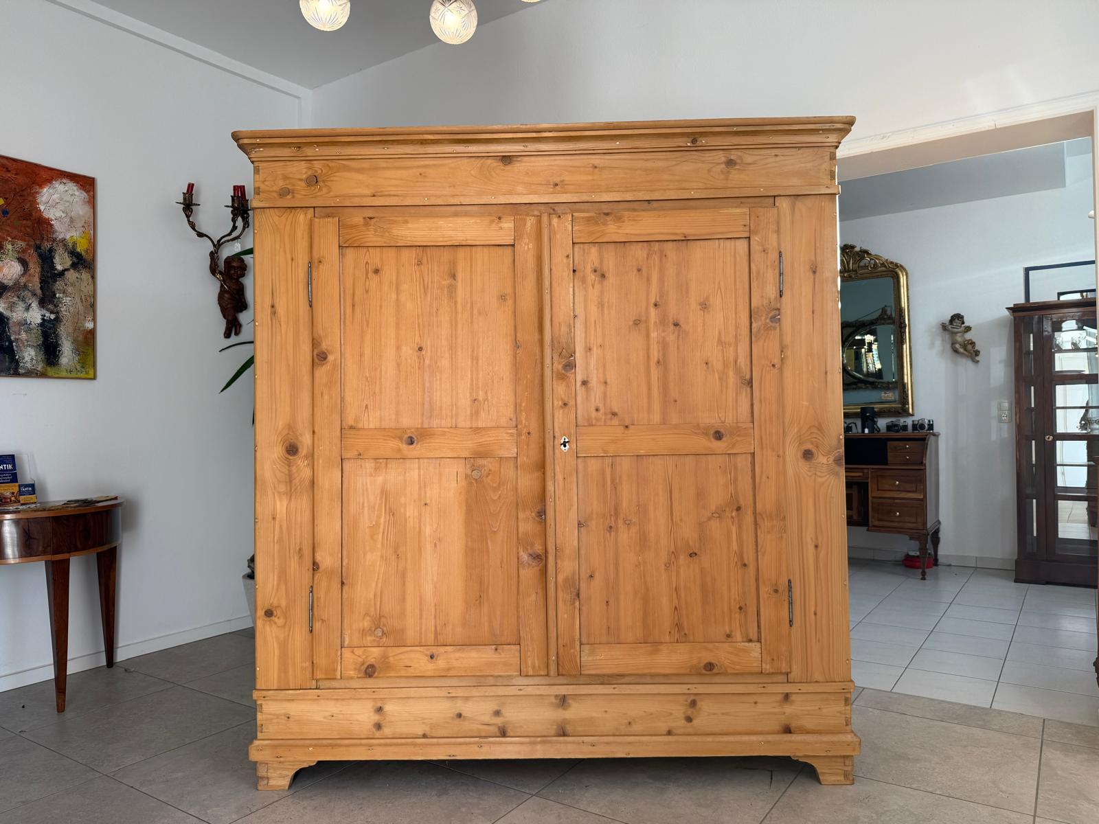 Originaler Bauernschrank Biedermeierschrank Hallenschrank Bauernkasten G2177