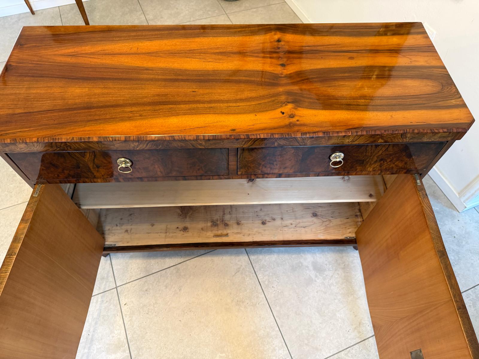Sale Restaurierte Biedermeier Anrichte Trumeau Nussholz Antiquität D1091