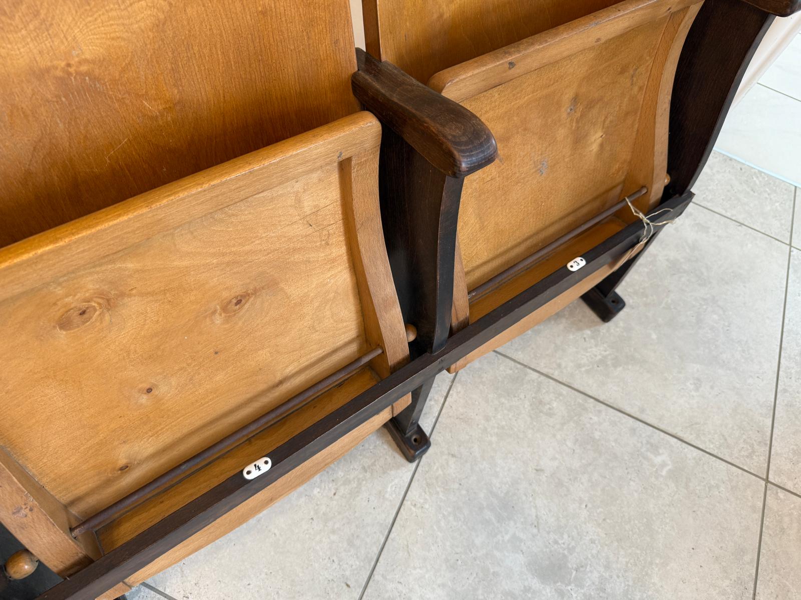 Originale Kinosessel 2er Sitz Klappstuhl Stuhl Sitzgruppe G2131