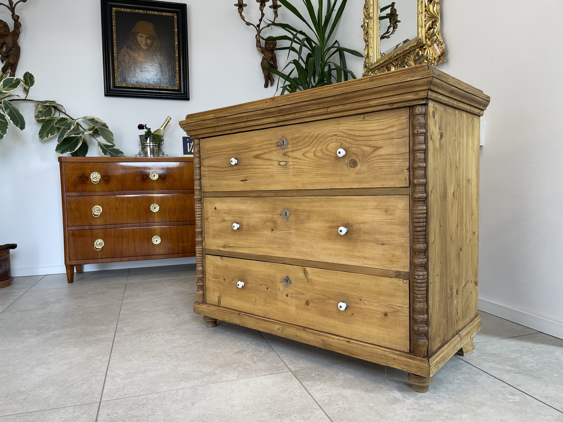 restaurierte Biedermeier Kommode Ladenkommode B1219