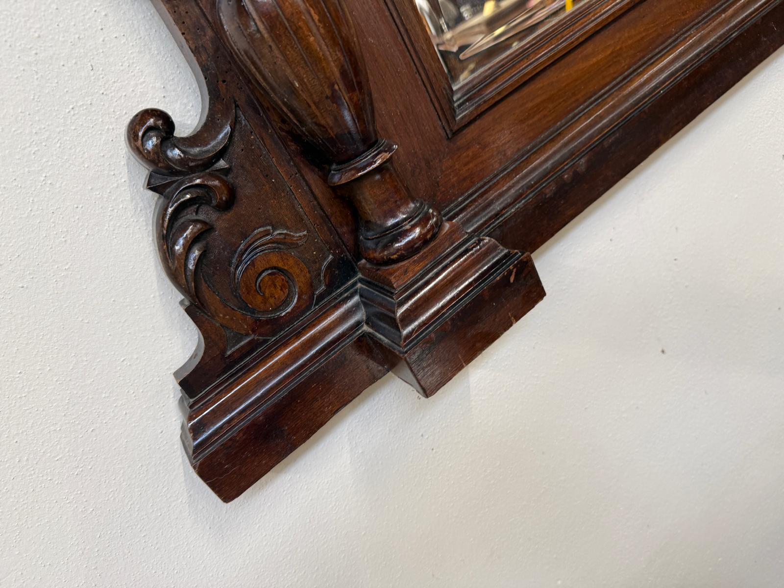 Original Gründerzeit Wandpsiegel Dekospiegel Antik D2851