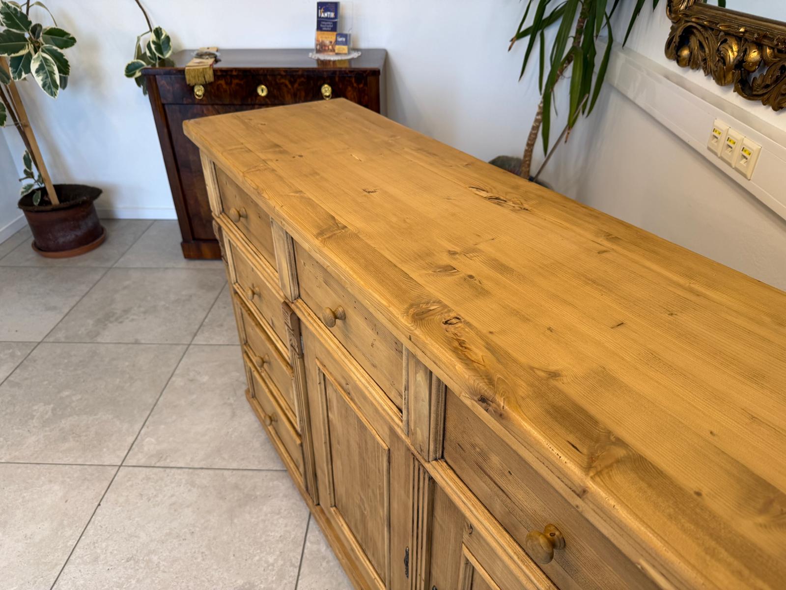 Antike 8 Ladenkommode Ladenschrank Apothekerschrank Altholzkommode D1137