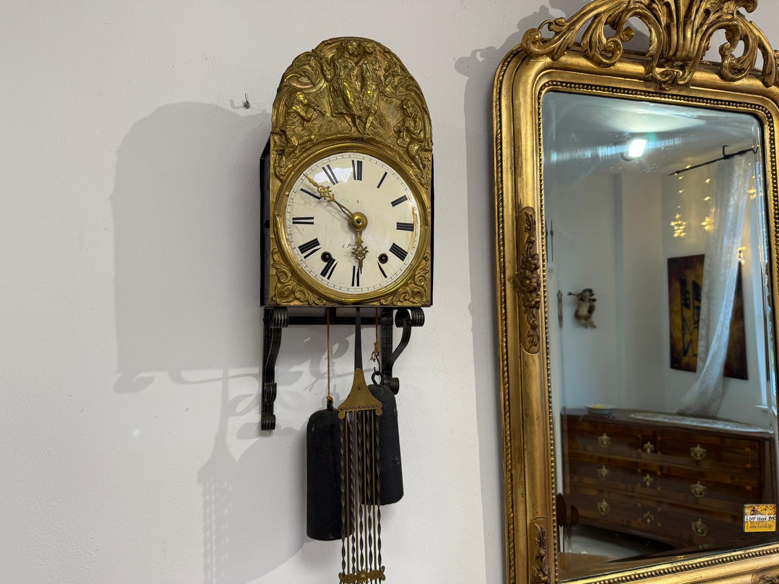 Comtoise Frankreich Wanduhr Rarität Lyrapendel G2323