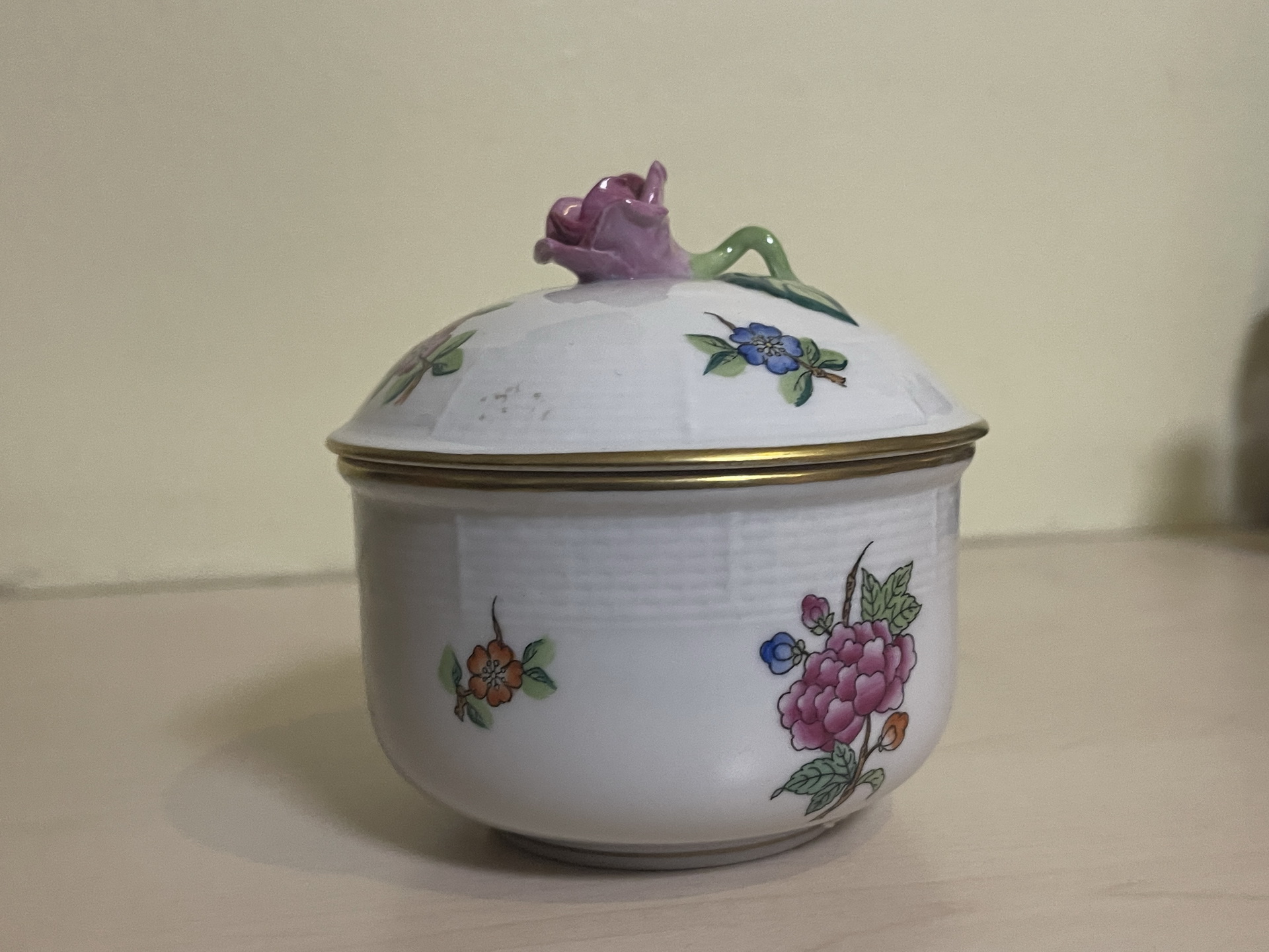 biedermeier-112L6dMGOV0fRNOE Porzellandose Herend Zuckerdose B2087
