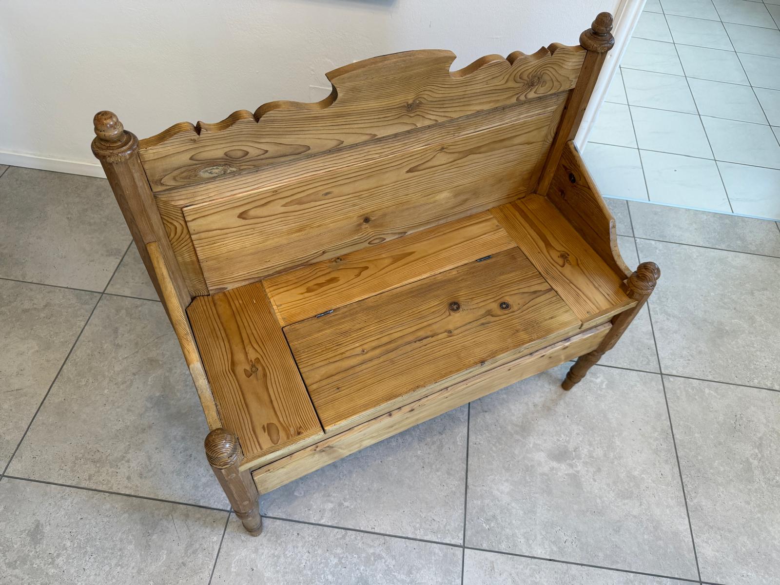 Uriges 2er Bankerl Gründerzeit Bank Sitzbank Holzbankerl  G1936