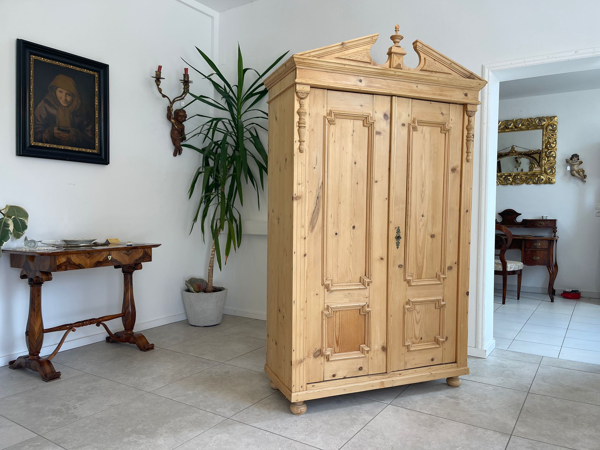 Original Gründerzeit Bauernschrank antiker Bauernkasten G1629
