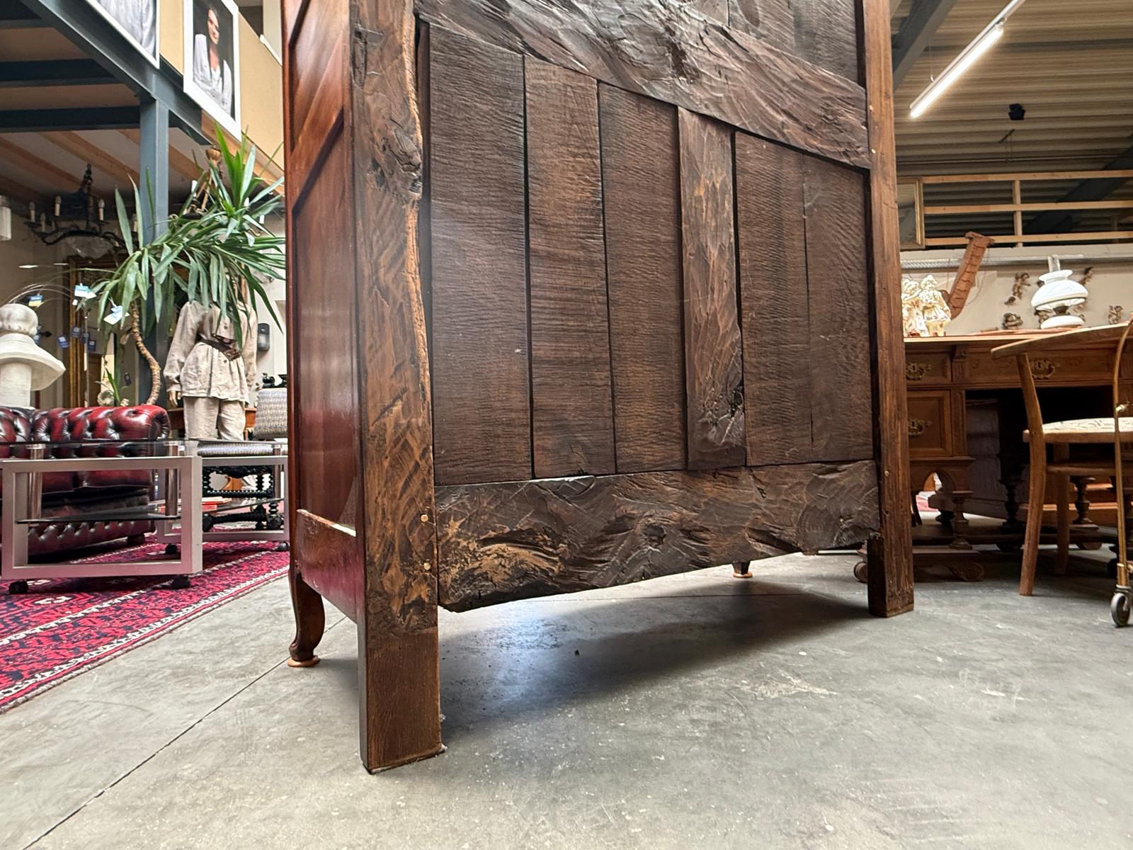 Kabinettschrank um 1800 – viertürig, Nussbaum, Originalzustand Antiquität ifantik G2036