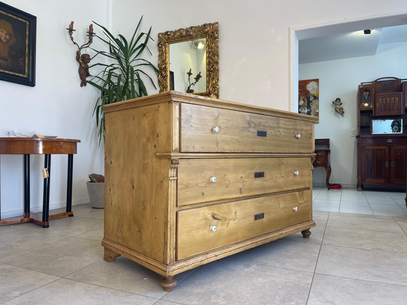 Restaurierte Biedermeier Kommode Ladenkommode Bauernmöbel G1276