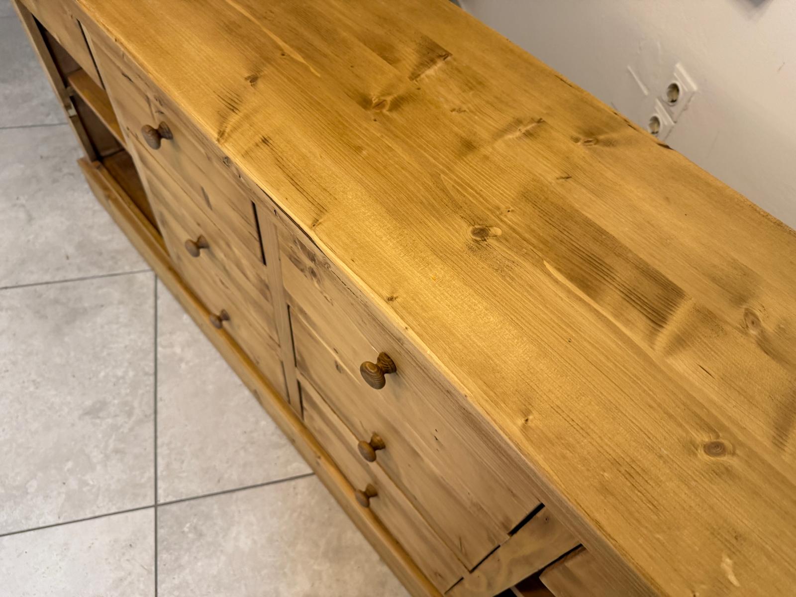 Antike 8 Ladenkommode Ladenschrank Apothekerschrank Weichholz G2315