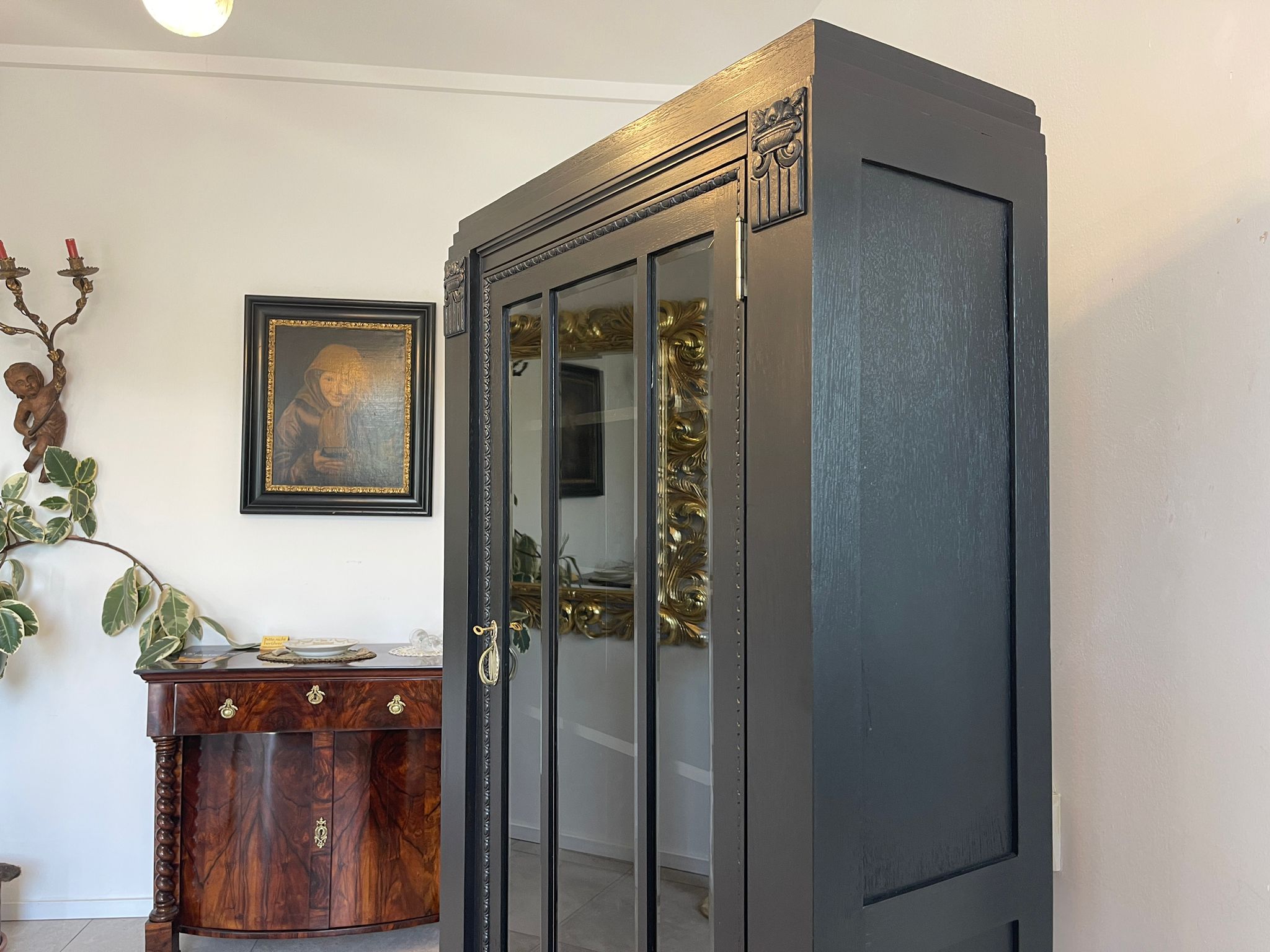 10f3120a-c84c-4f62-a28f-2ec7fbe64f73ddYc30rHTs0mC Sale Jugendstil Vitrine / Bücherschrank/ Antiquität A4985
