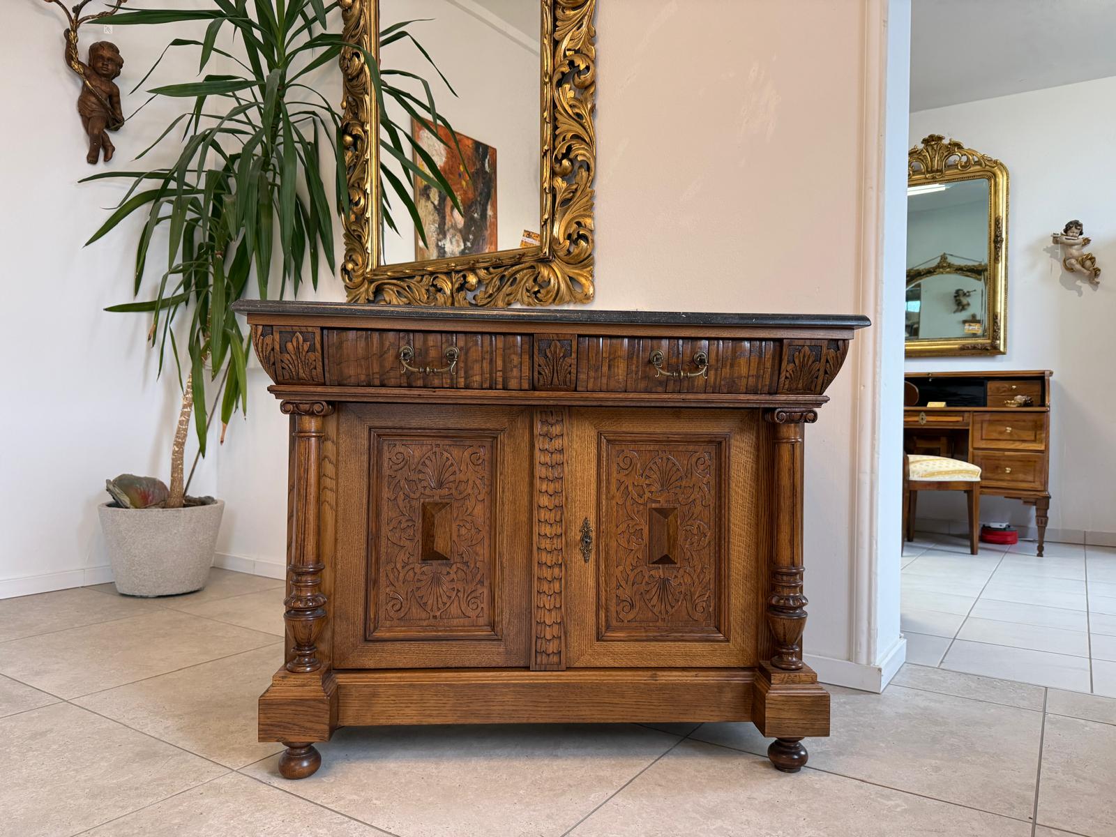 Sale Gründerzeit Anrichte Säulen Kommode Original Waschtisch G2248